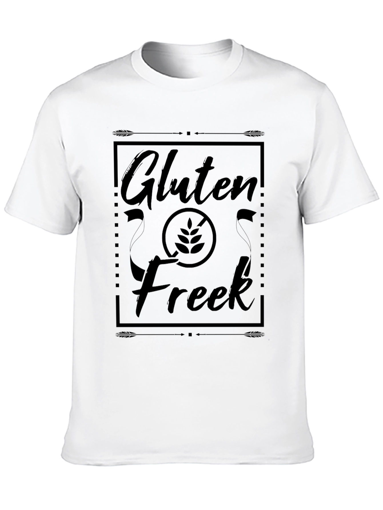 Black Gluten Freek Black T-Shirt view 10