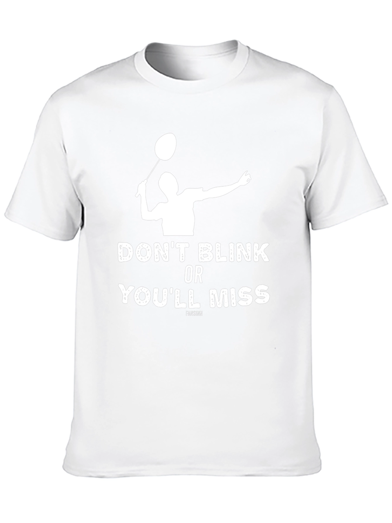 Black Don't Blink Badminton T-Shirt view 10
