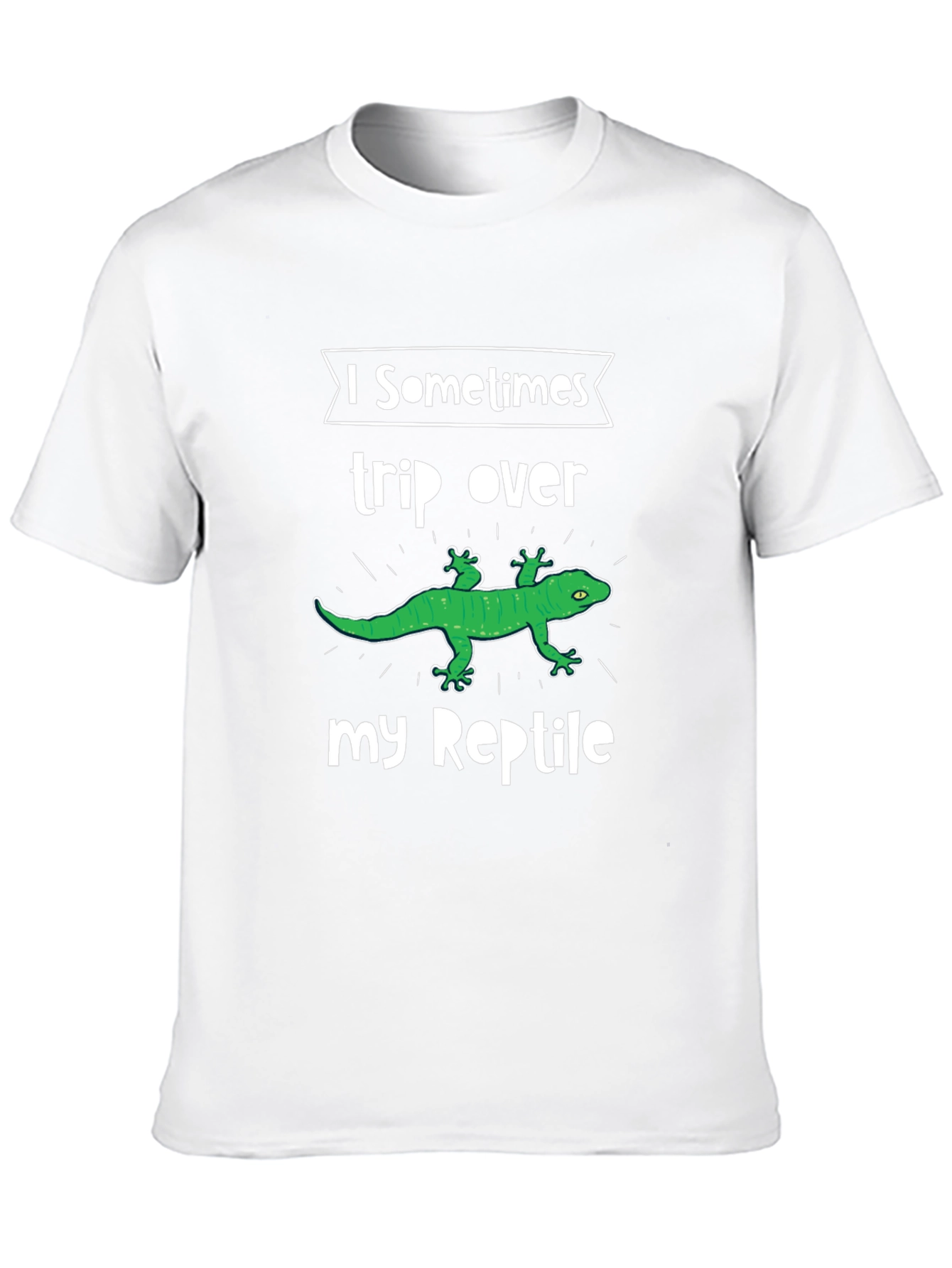 Black Reptile Lover T-Shirt: I Trip Over My Reptile Funny Pet Owner Tee view 10