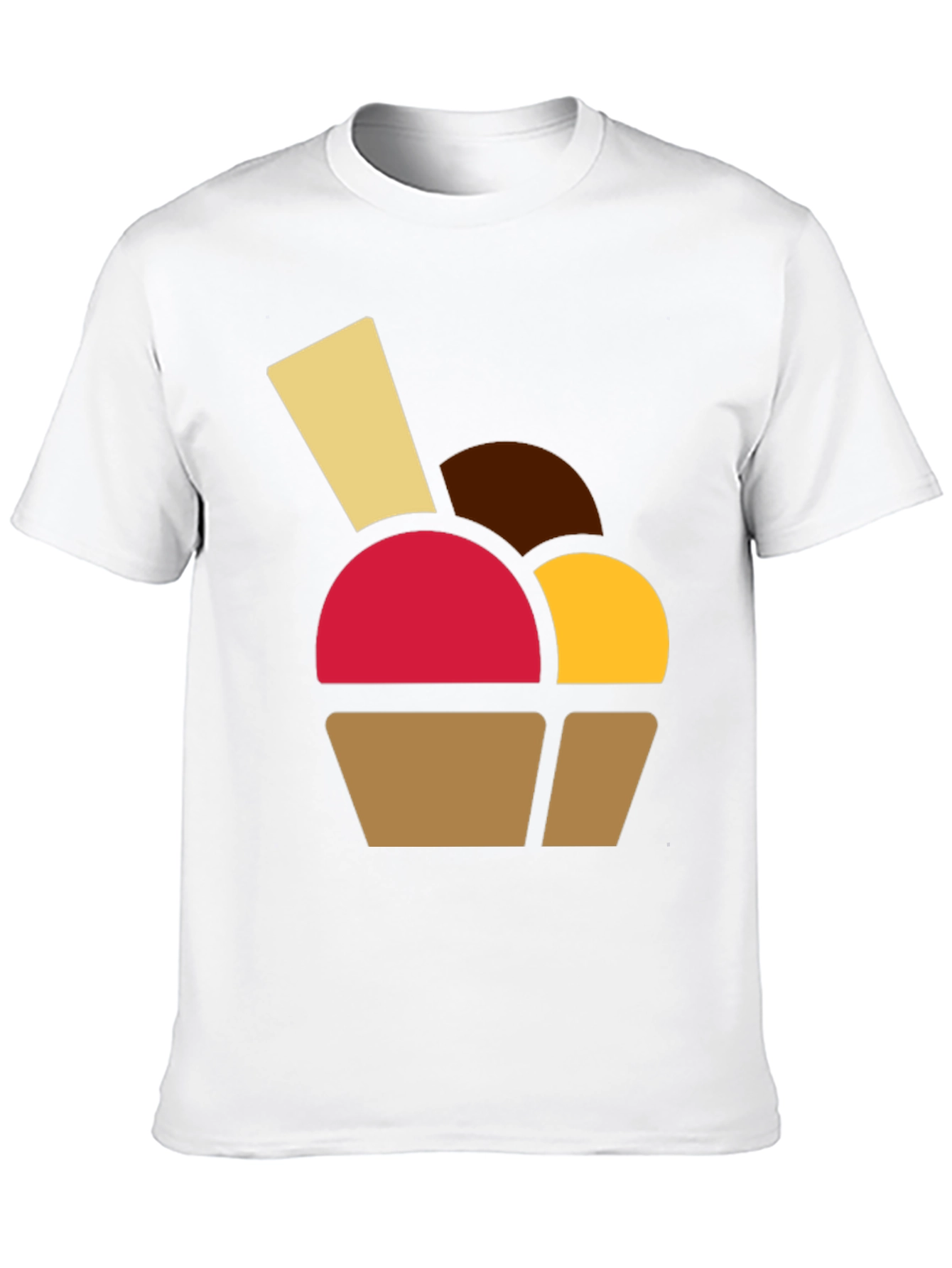 Black Fun Dessert Graphic Tee - Casual Black T-Shirt view 10