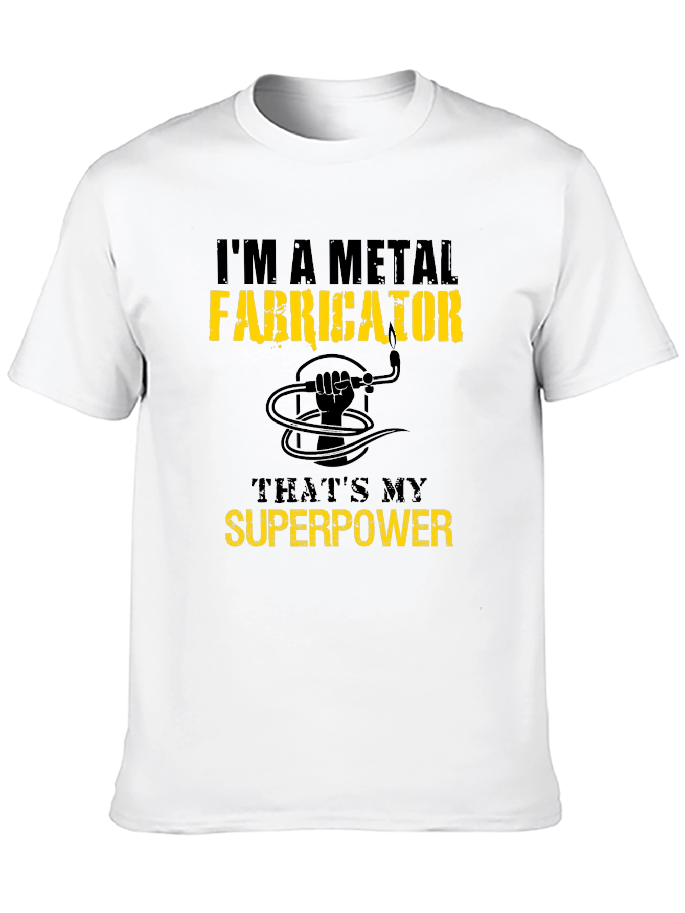 Black Metal Fabricator Superpower T-Shirt - Black view 10