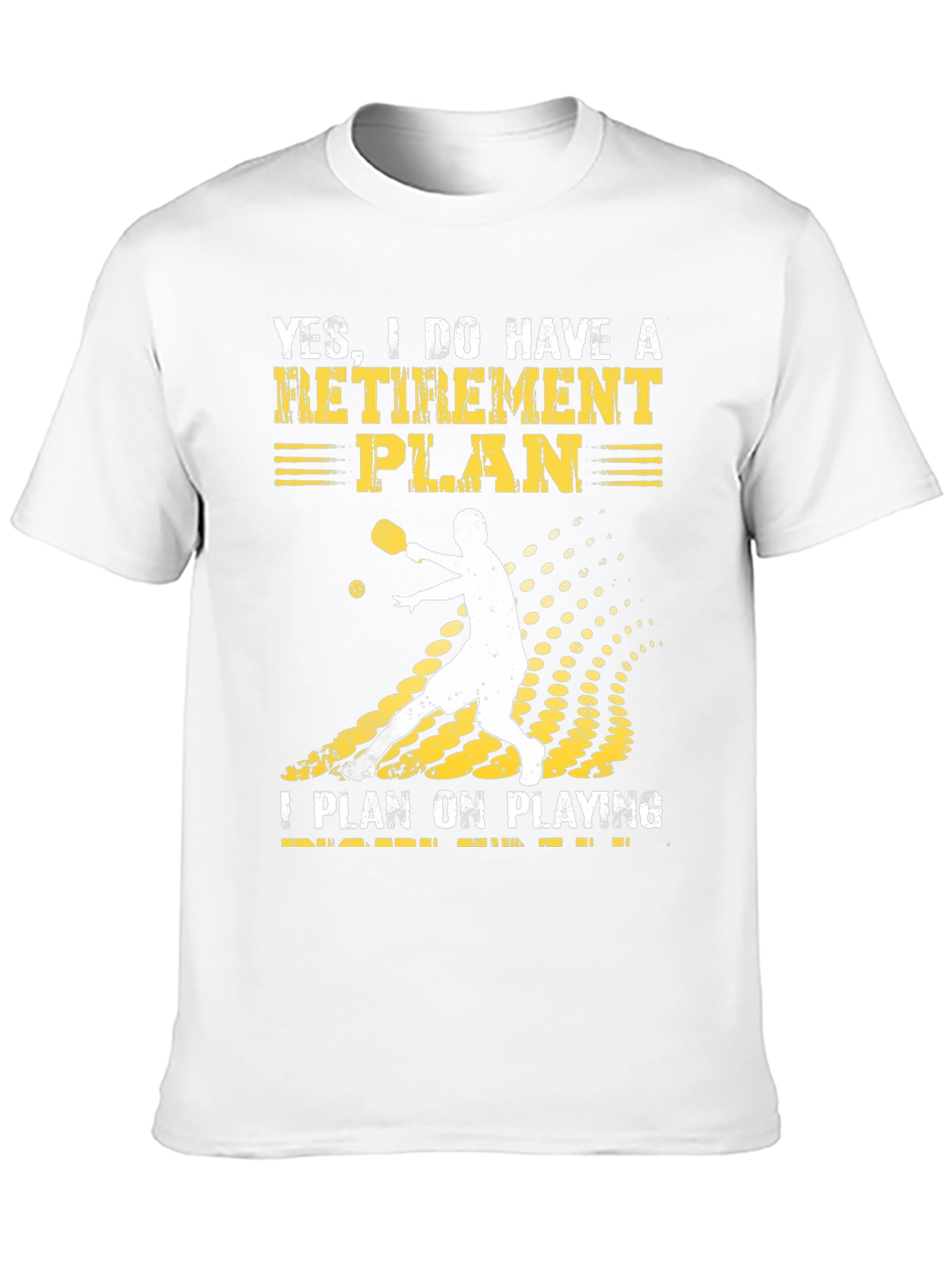 Black Pickleball Retirement Plan T-Shirt view 10