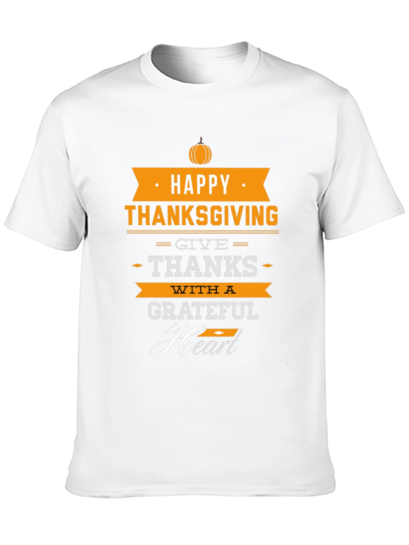 Happy Thanksgiving Grateful Heart T-Shirt - 10