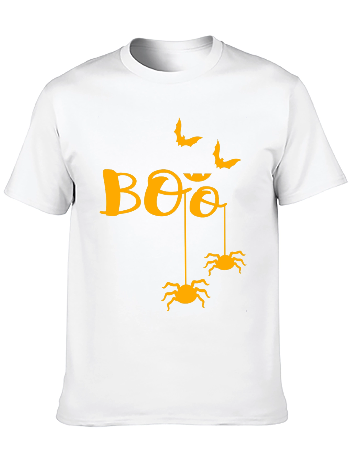 Black Halloween Boo Spiders & Bats Graphic Tee view 10