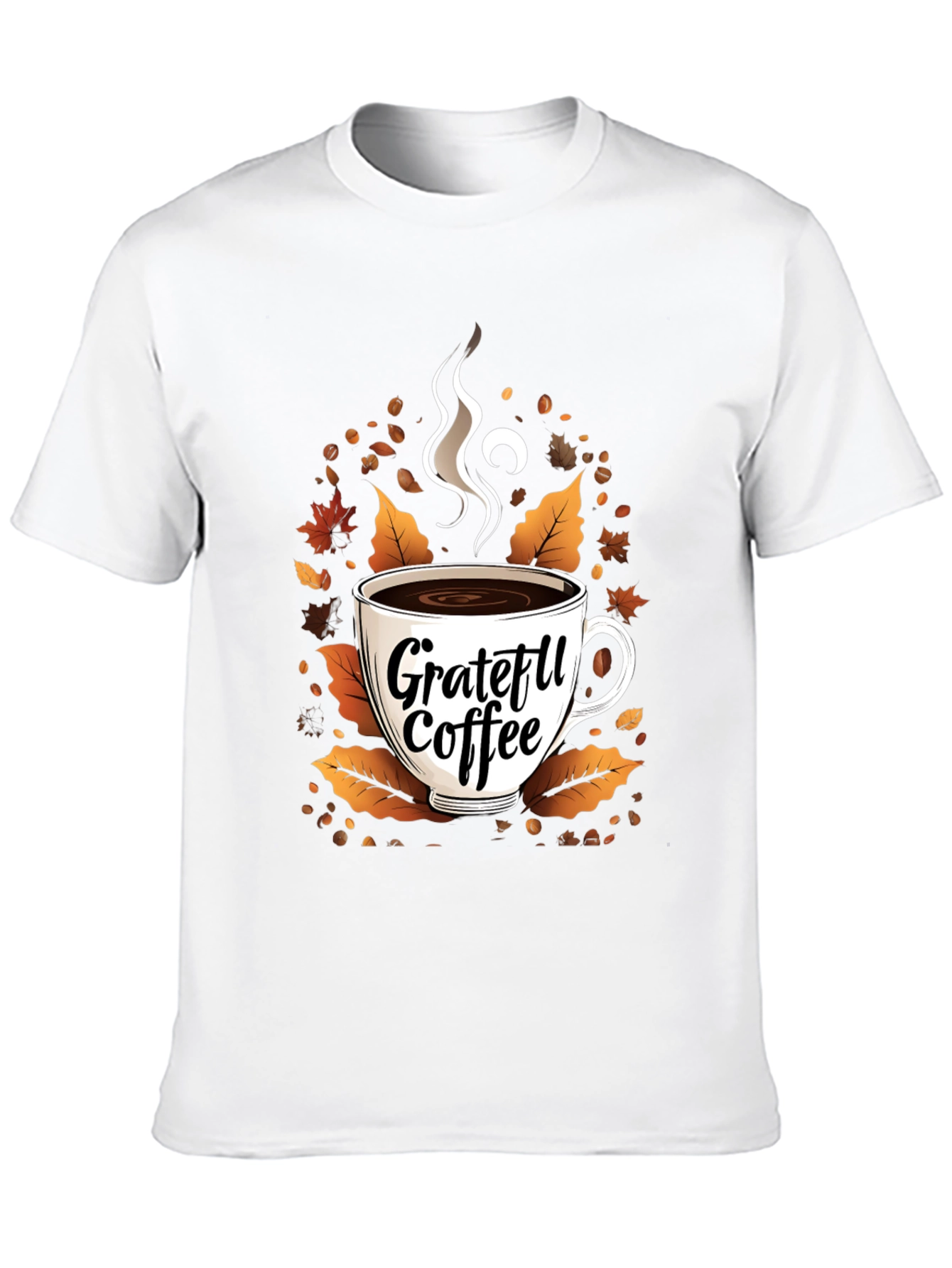 Black Grateful Coffee T-Shirt view 10