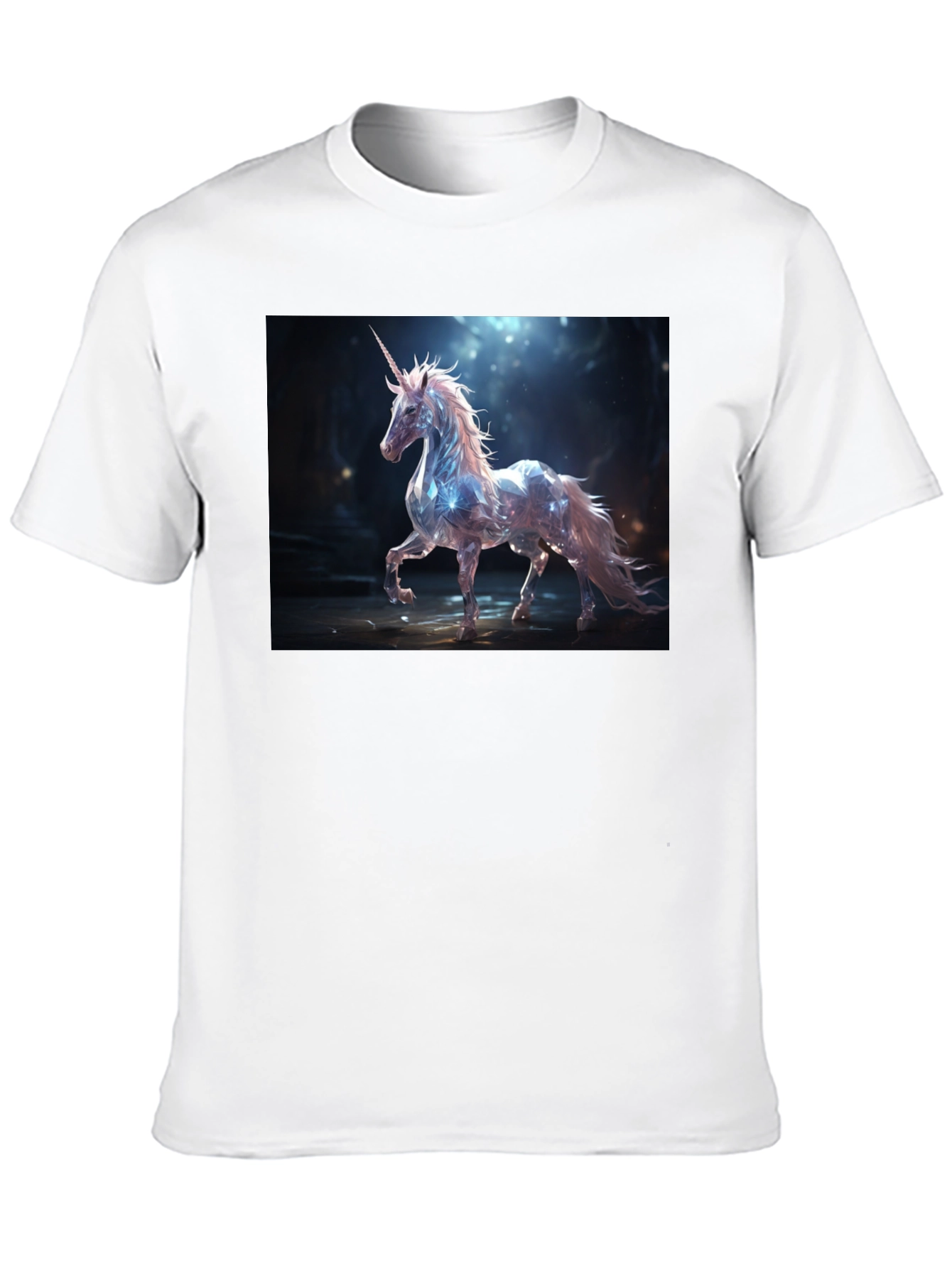 Black Mystical Unicorn Graphic Tee - Black view 10