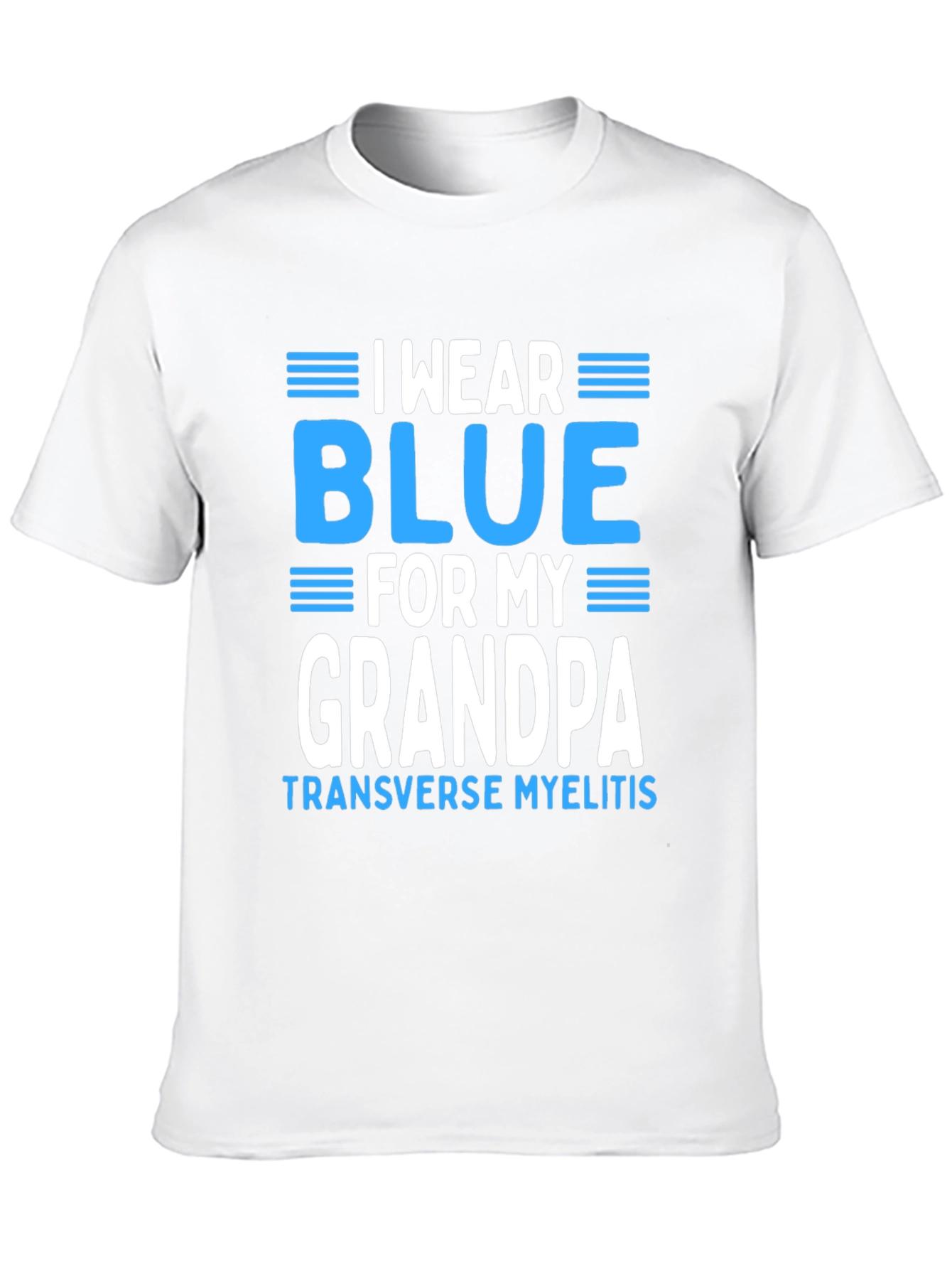 I Wear Blue for My Grandpa T-Shirt - 10