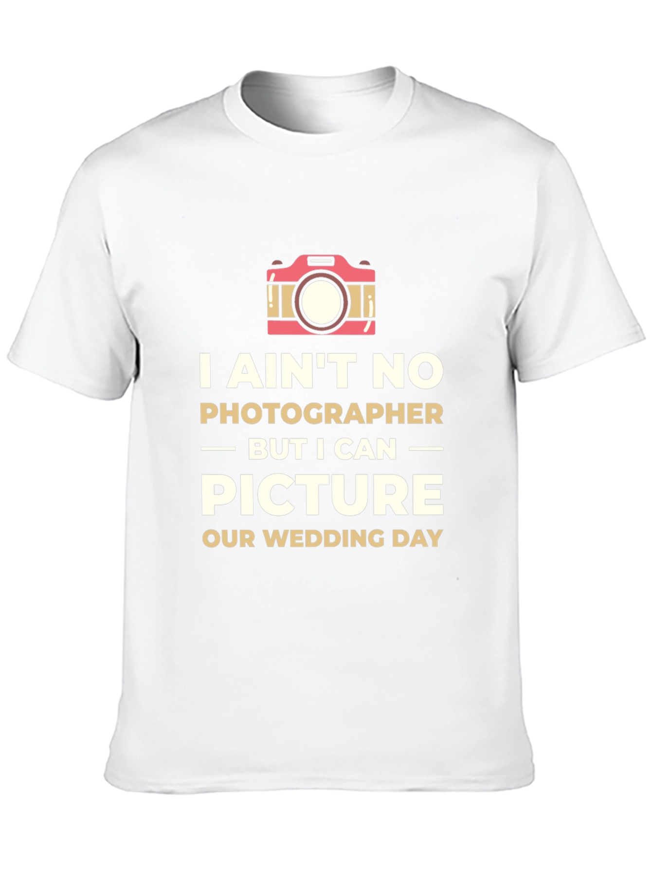 Black Humorous Wedding Photographer T-Shirt view 10