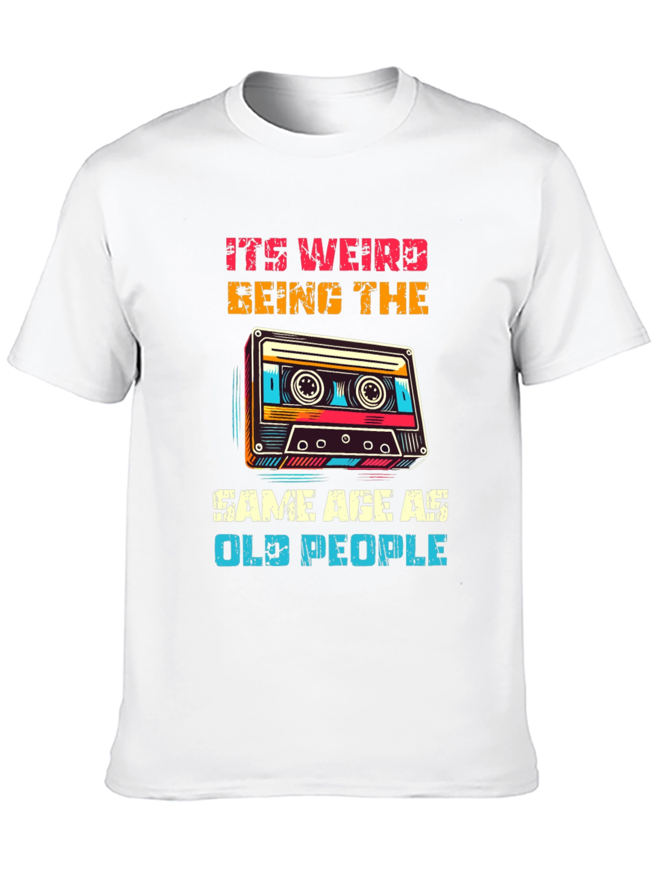 Black Retro Cassette Tape Graphic T-Shirt view 10