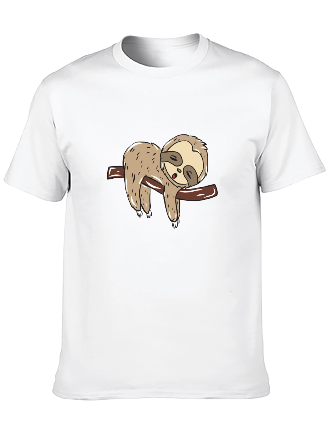 Black Sloth Nap T-Shirt - Relaxed Fit Tee view 10