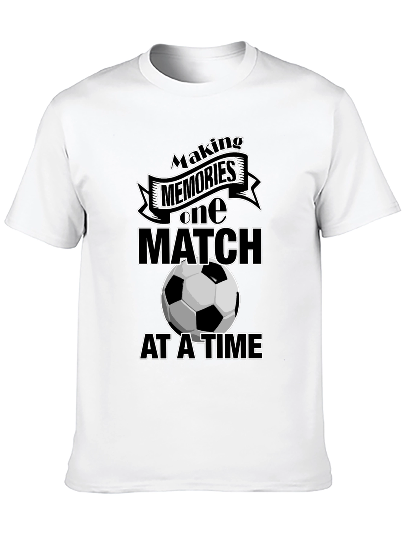 Black Making Memories Soccer Graphic Tee view 10