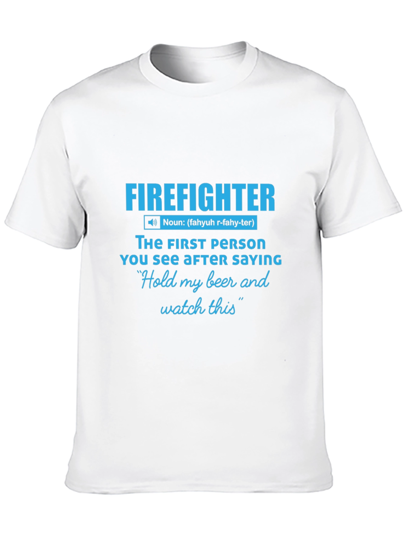Black Firefighter Definition Graphic Tee - Humor Shirt view 10