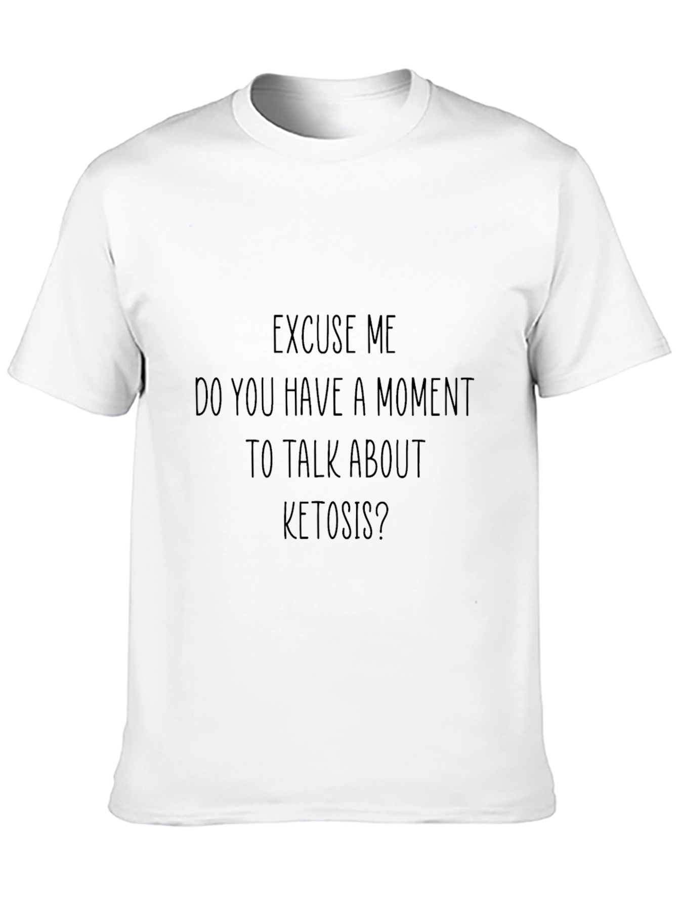 Black Ketosis Conversation Starter T-Shirt - Black view 10