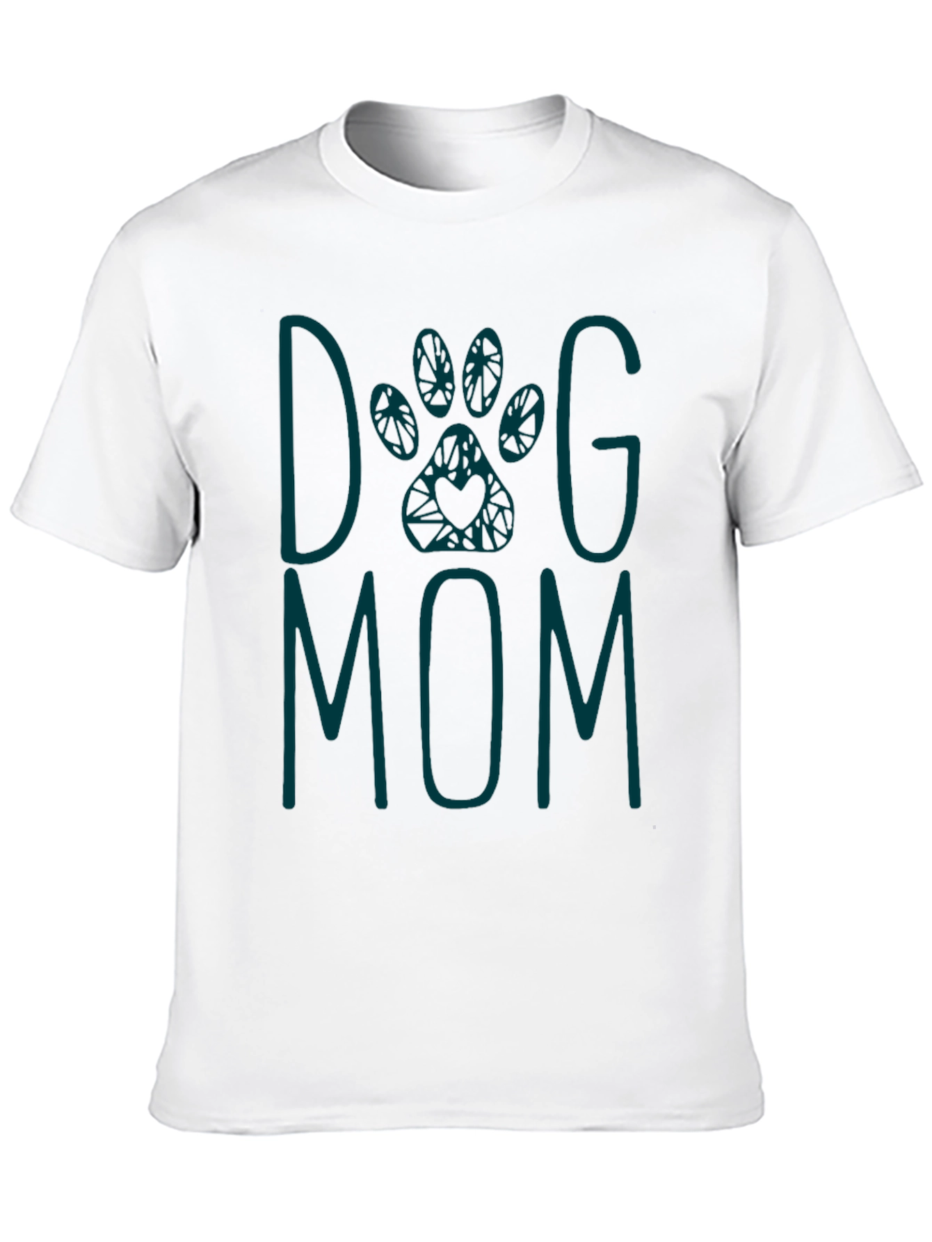 Black Dog Mom Graphic Tee - Teal Print view 10