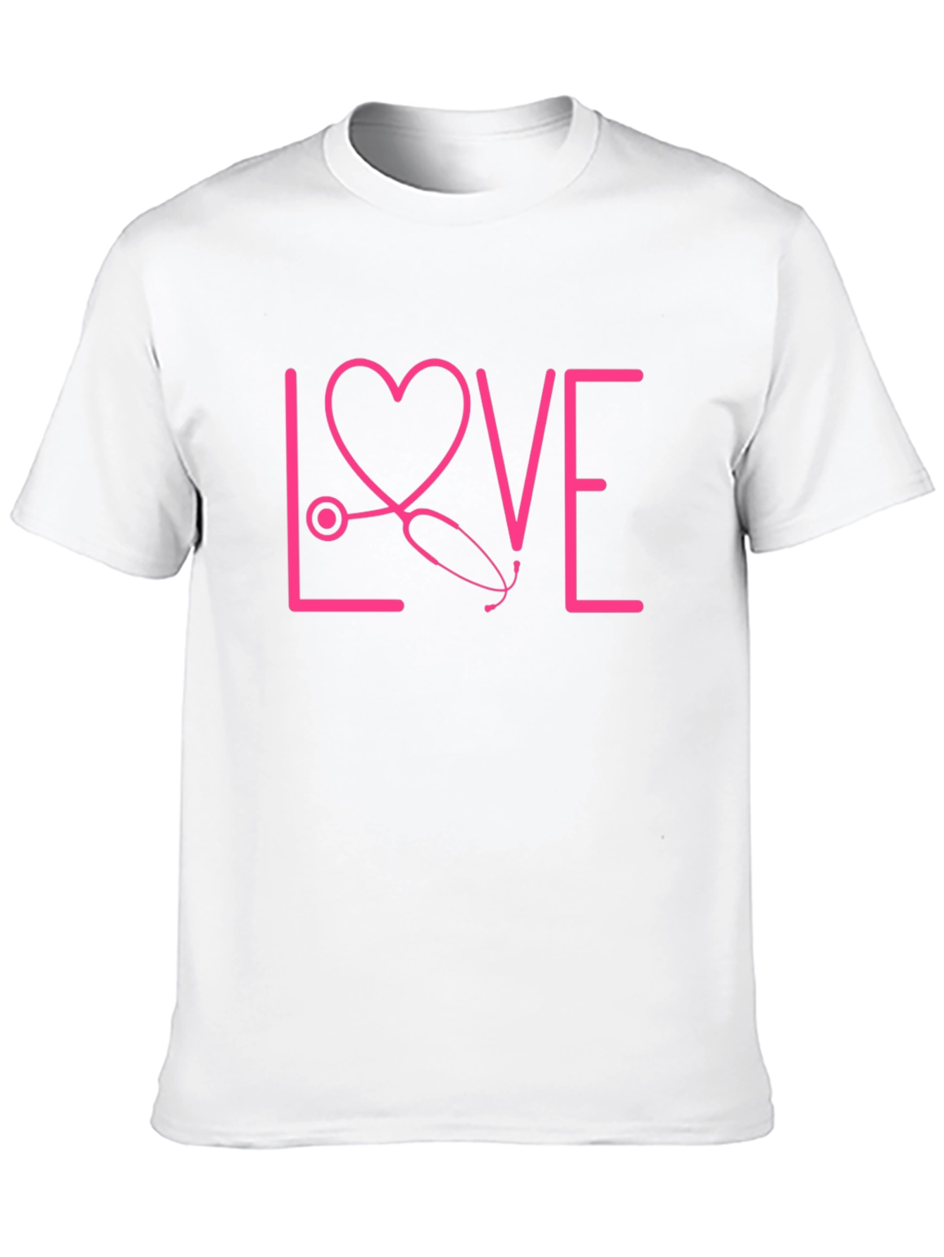 Black Nurse Love Stethoscope Graphic Tee view 10