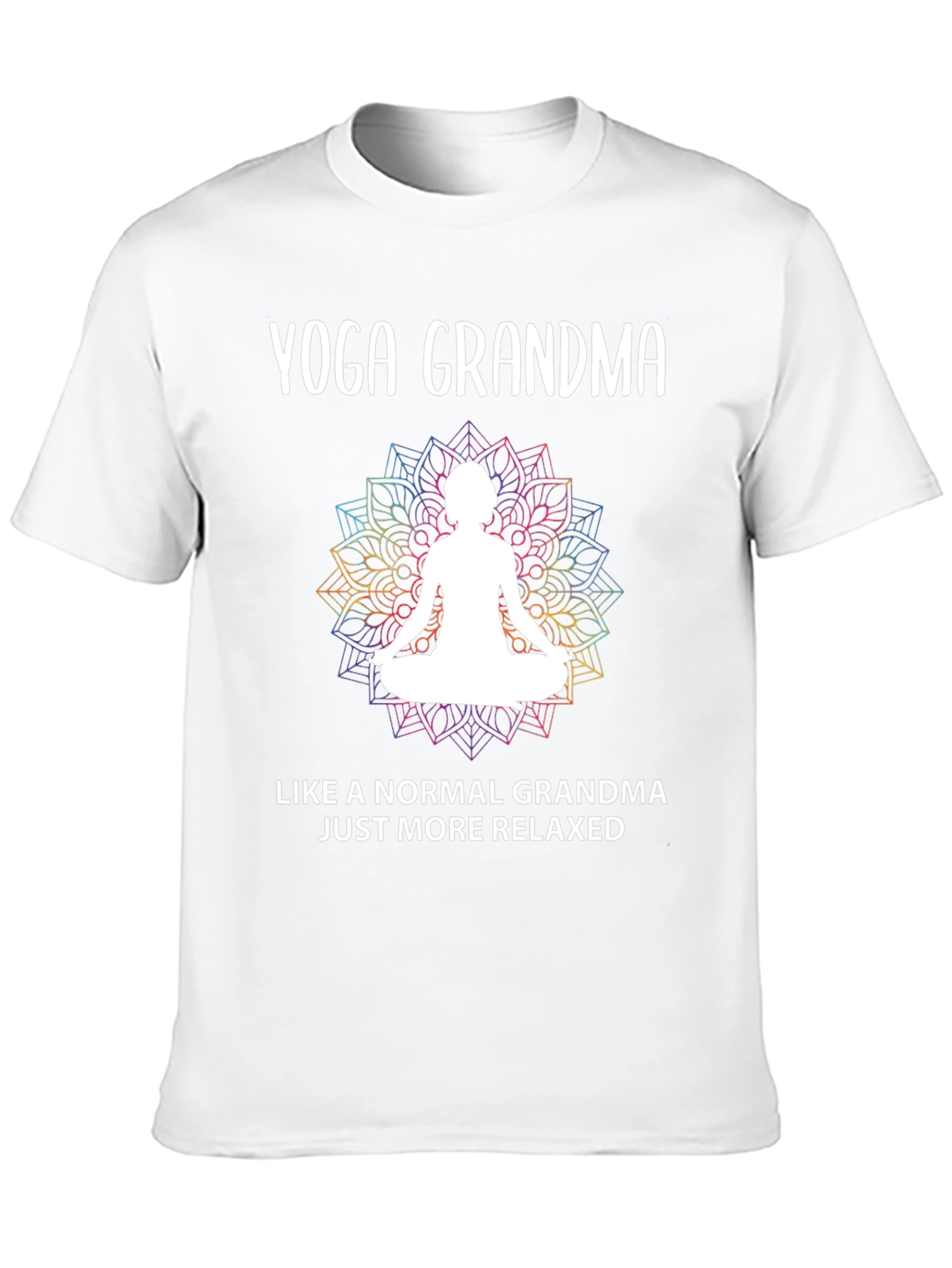 Black Yoga Grandma T-Shirt - Relaxed & Fun view 10