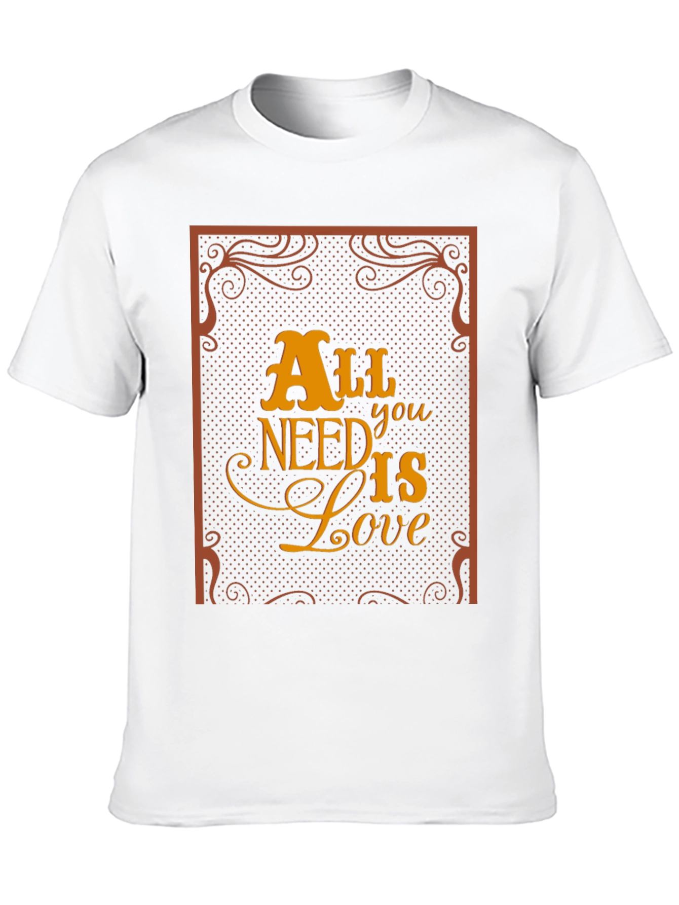 Black All You Need Is Love Graphic Tee view 10