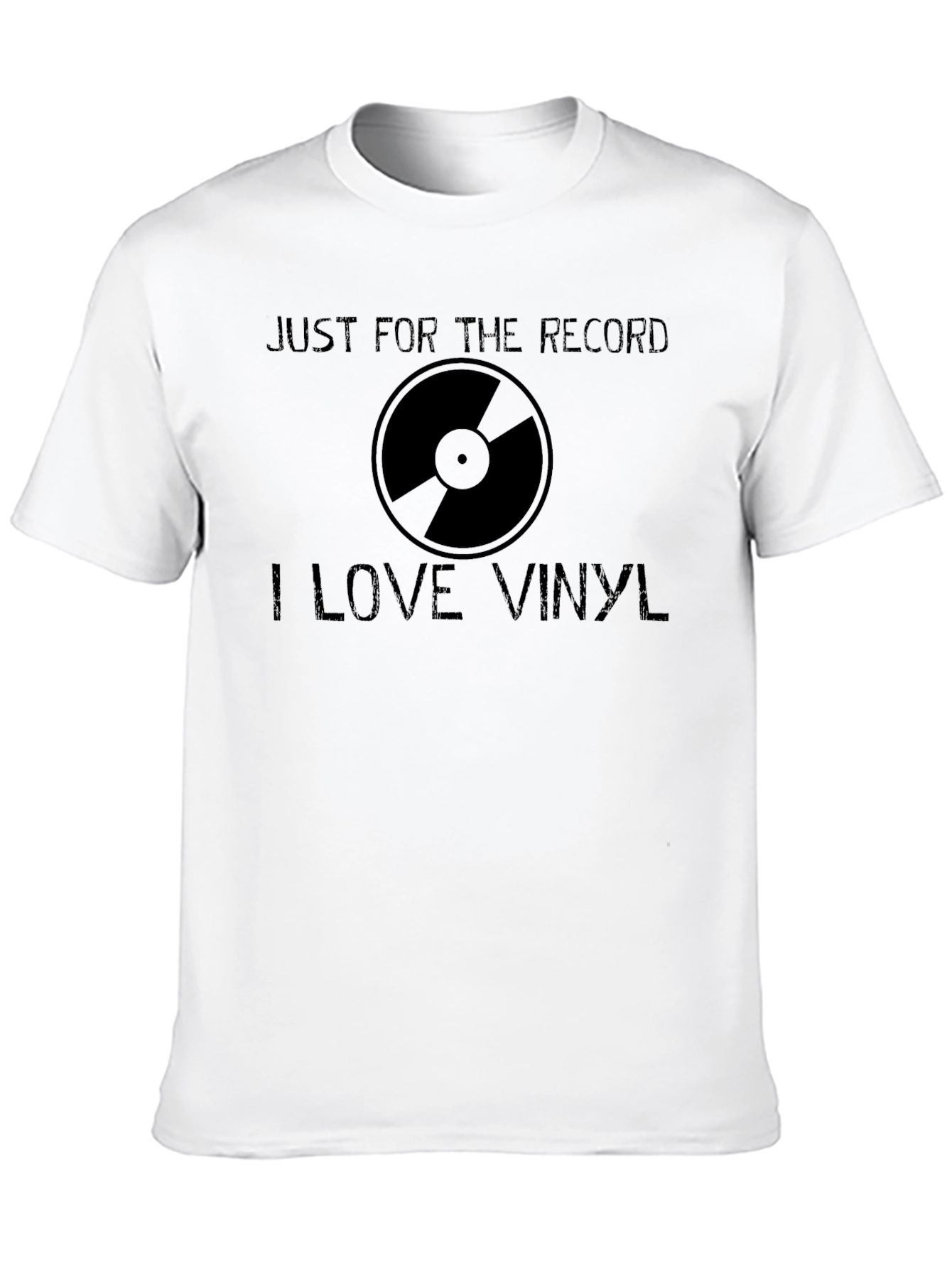 Black Just For The Record I Love Vinyl T-Shirt view 10