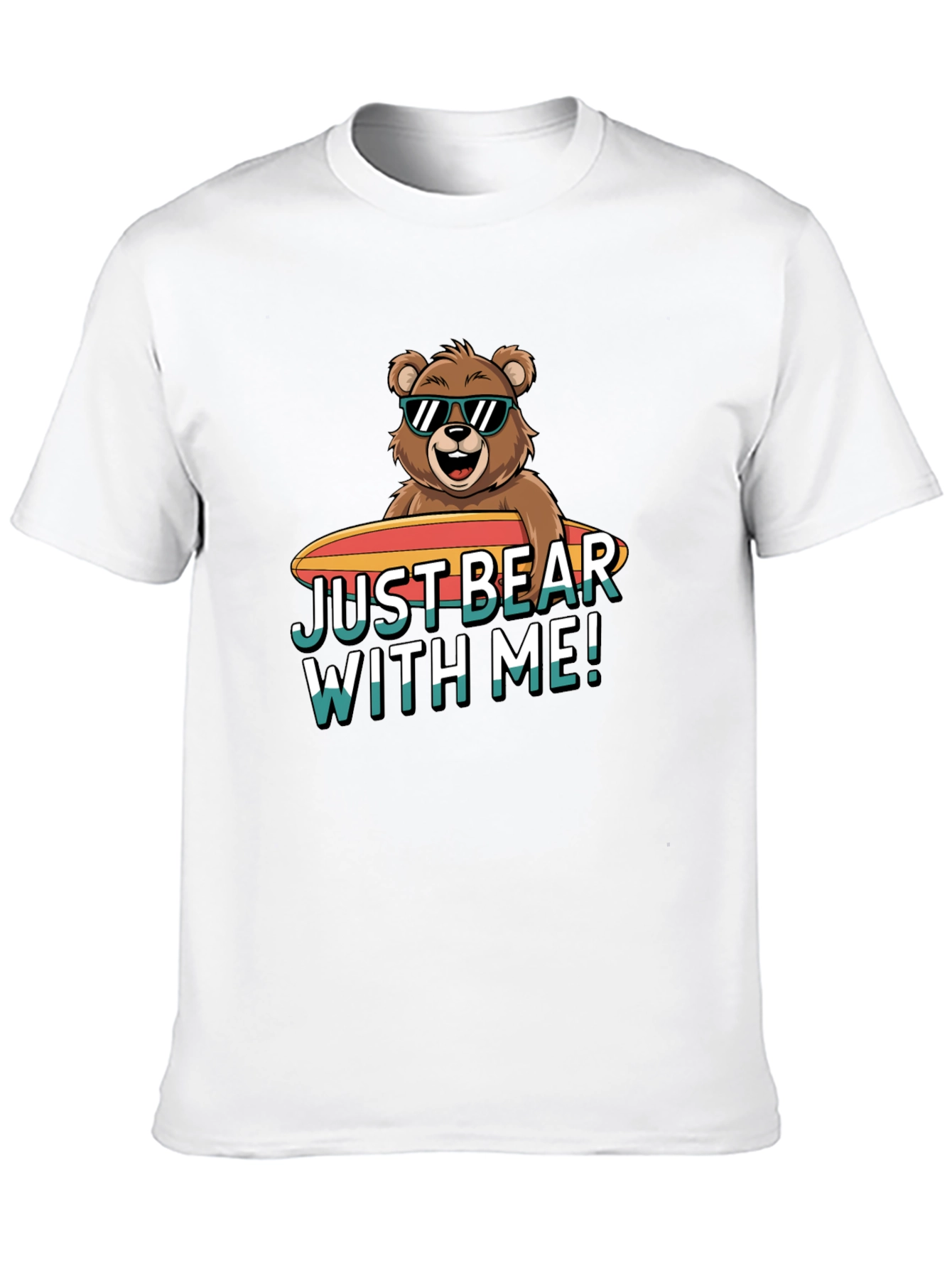 Black Just Bear With Me T-Shirt view 10