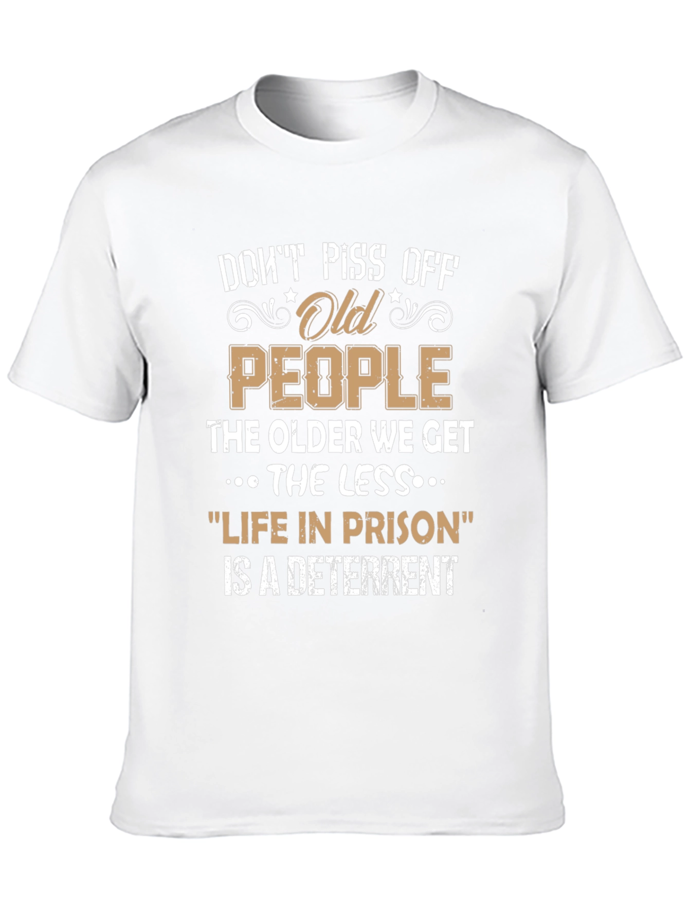 Black Don't Piss Off Old People Graphic T-Shirt view 10