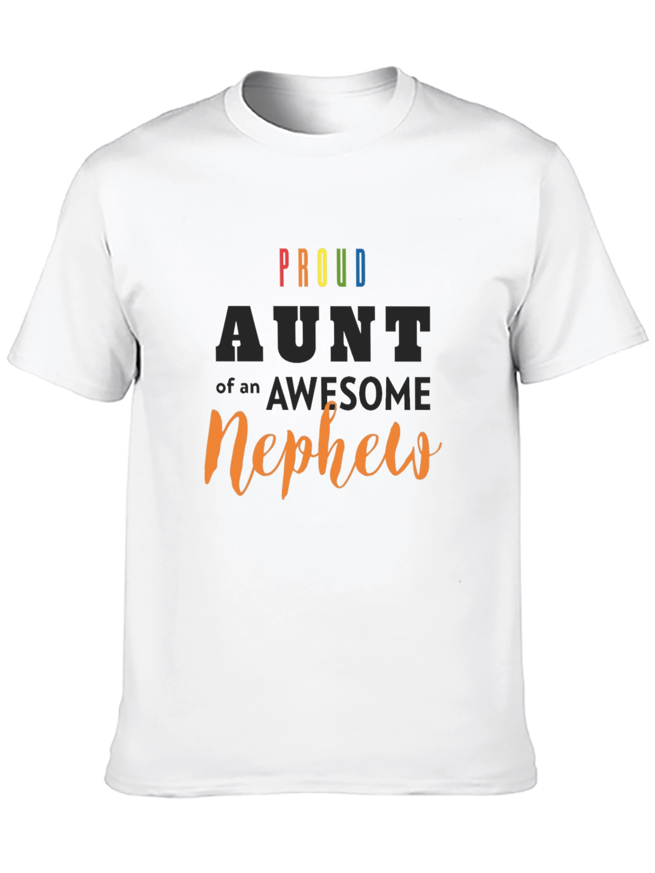 Black Proud Aunt of an Awesome Nephew T-Shirt view 10