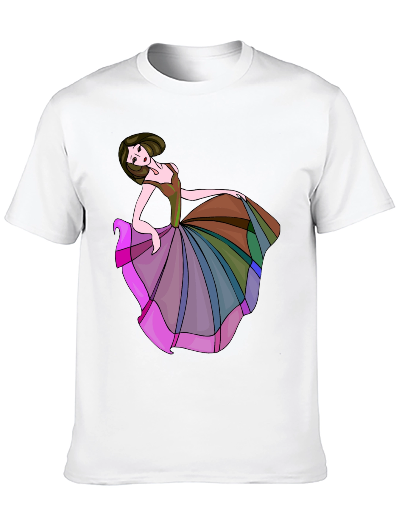 Black Artistic Dancer Graphic T-Shirt view 10