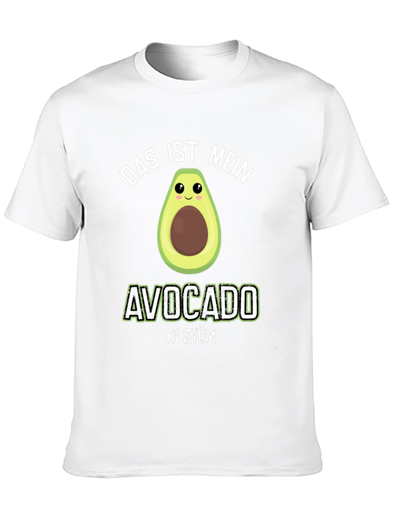 Black Funny Avocado Costume T-Shirt - "Das Ist Mein" Design view 10