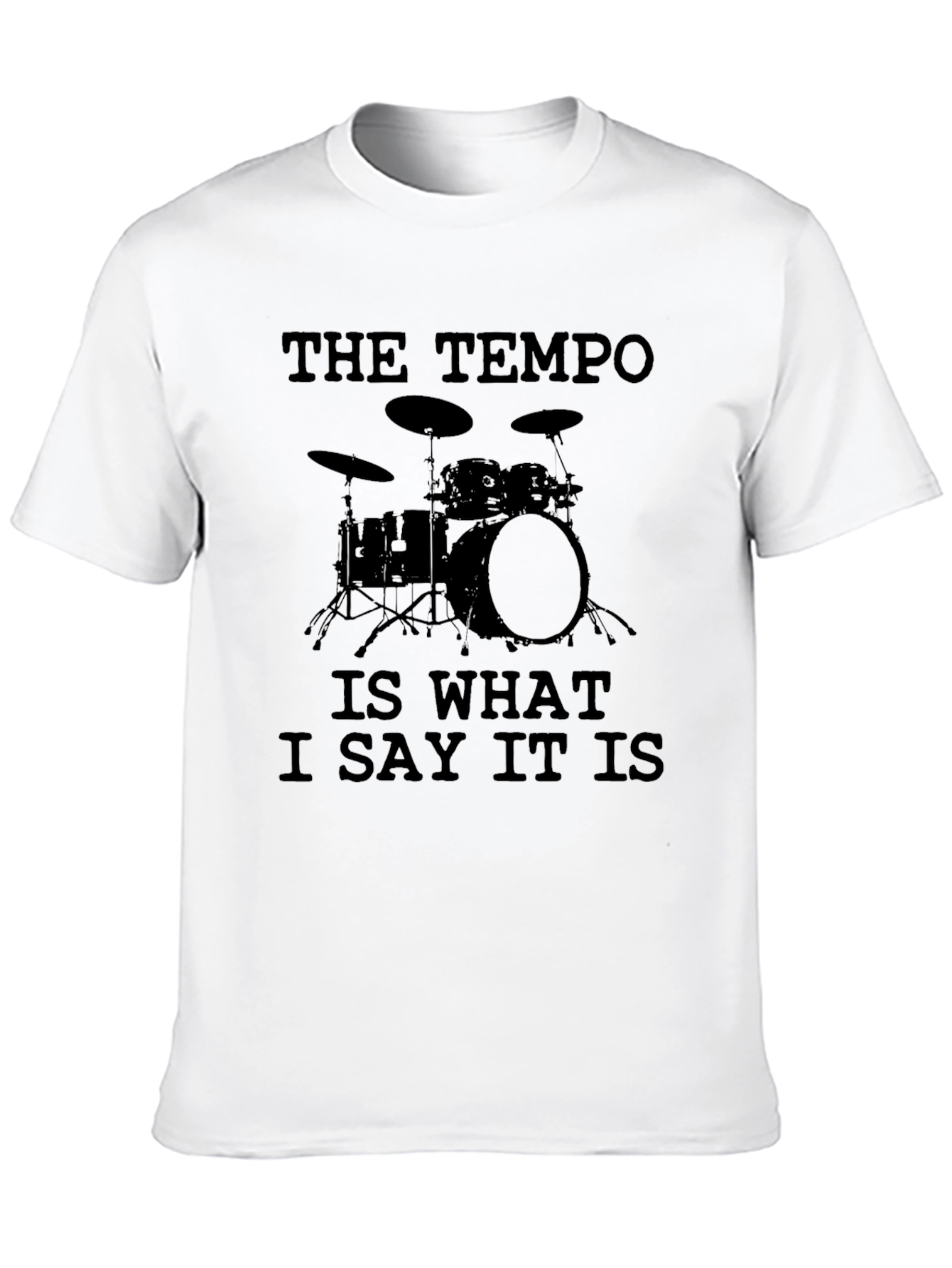 Black The Tempo Drummer T-Shirt - Music Band Funny Tee view 10
