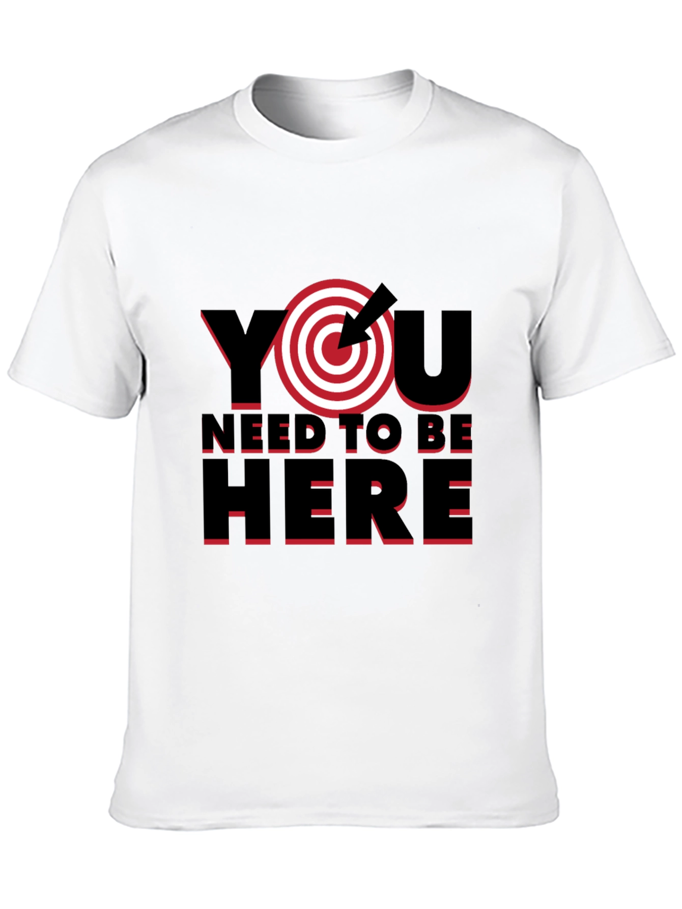 Black Target Practice T-Shirt - You Need To Be Here Tee view 10