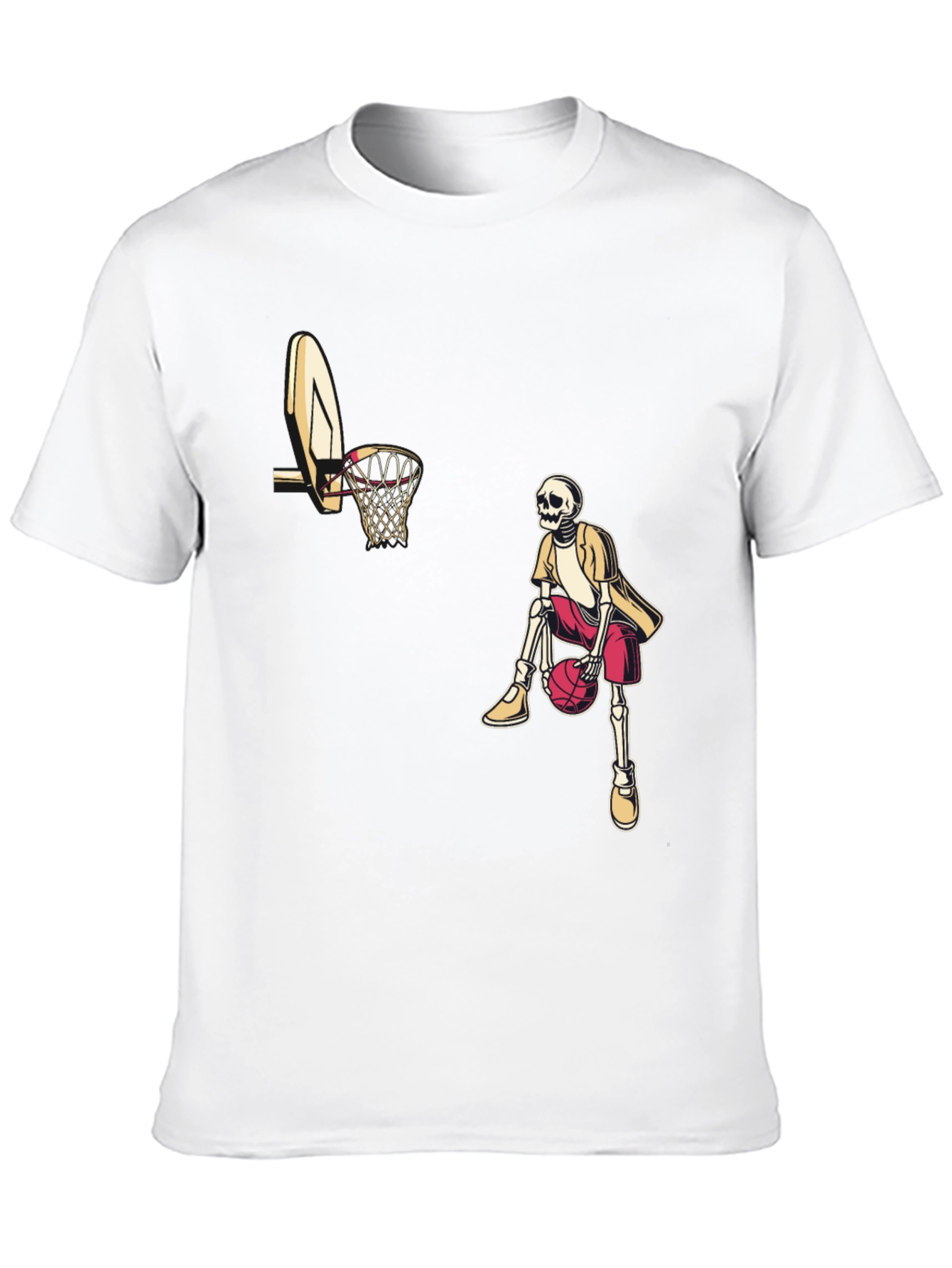 Black Skeleton Baller Black Graphic Tee view 10