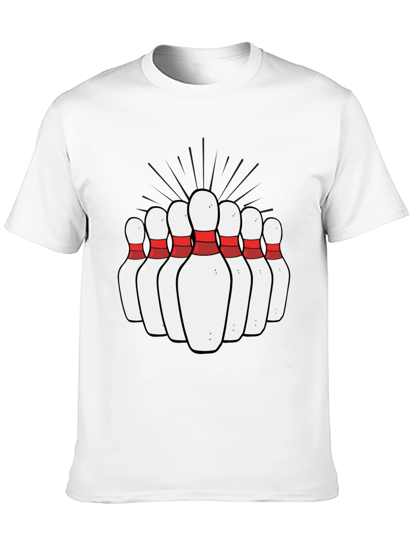 Bowling Pins Graphic Tee - Strike Up Fun! - 10