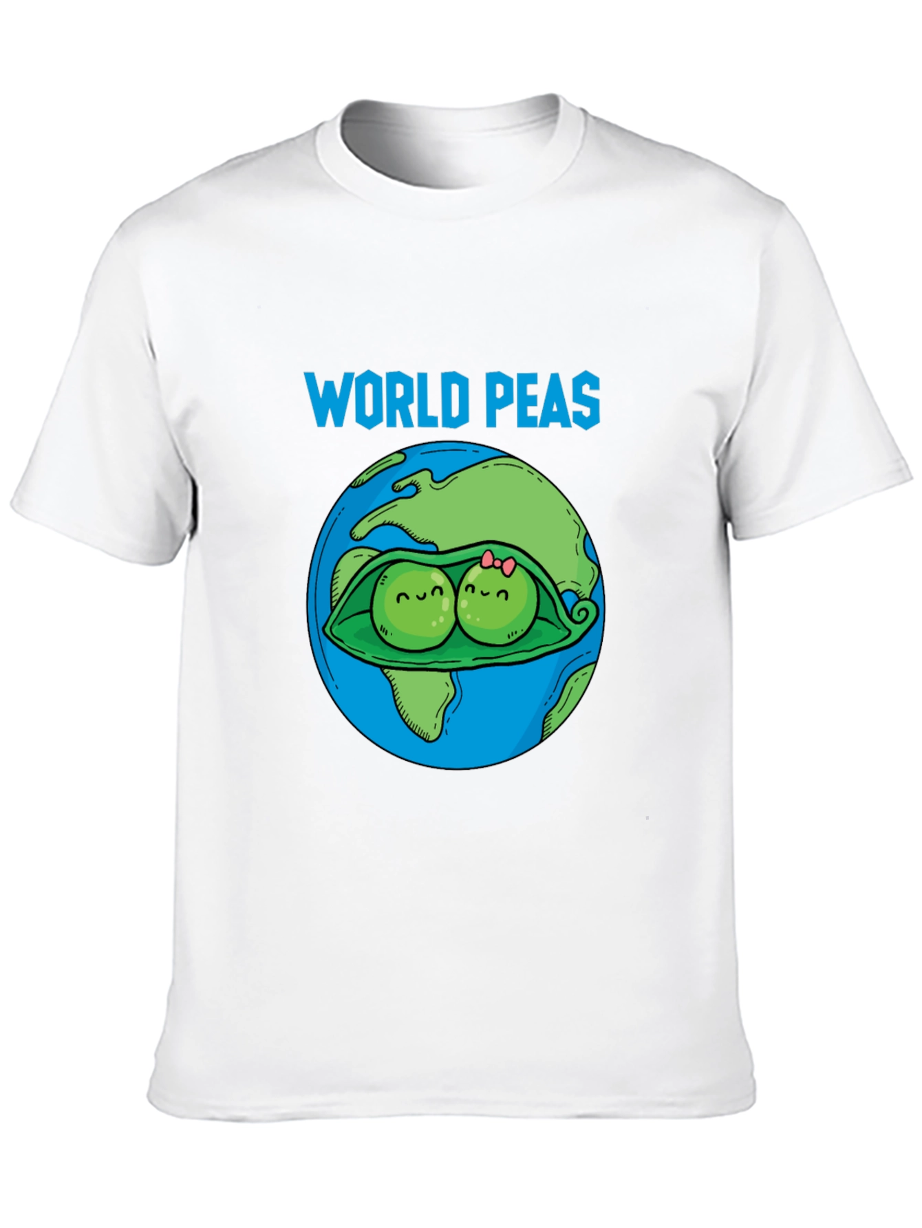 Black World Peas Graphic T-Shirt - Funny Earth Day Tee view 10