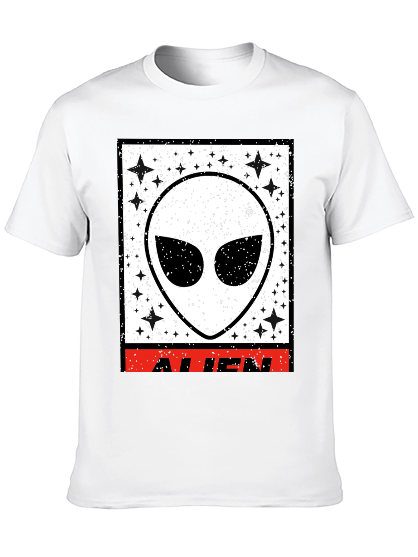 Black Black Alien Graphic T-Shirt view 10