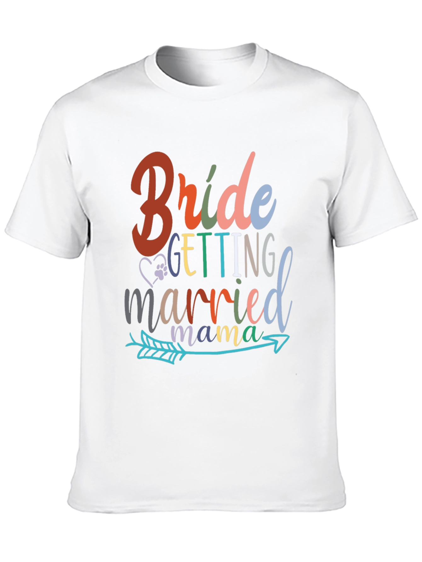 Black Bride Getting Married Mama T-Shirt view 10