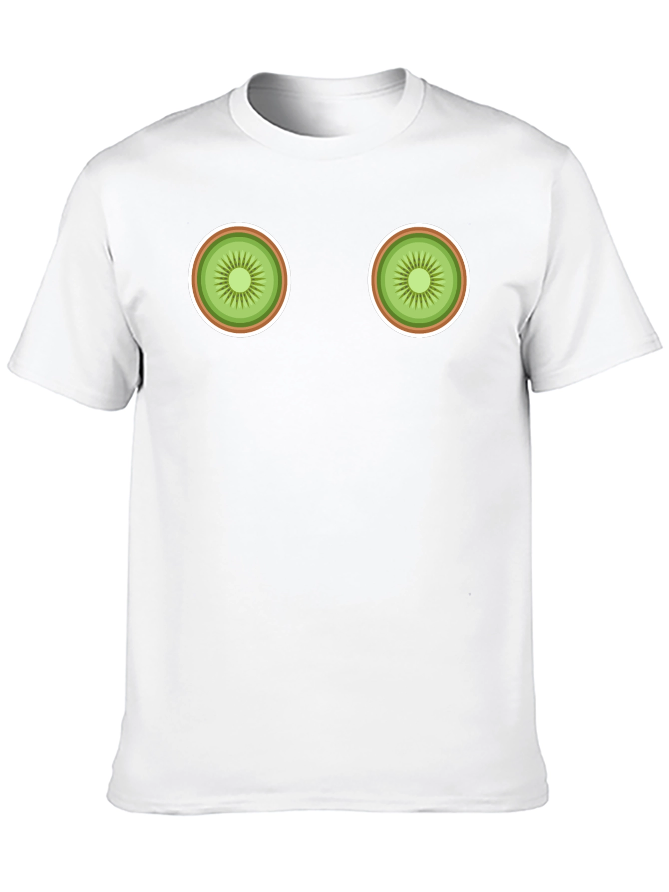 Black Kiwi Slice Graphic Black T-Shirt view 10