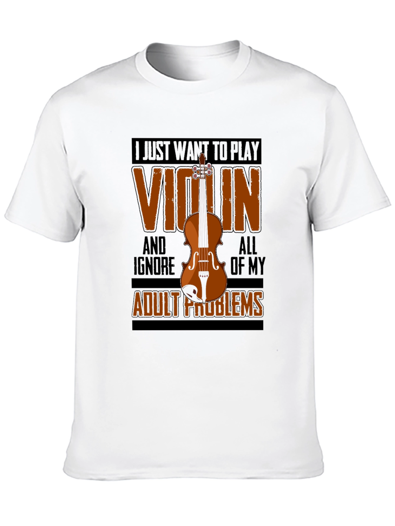 Violin Player's T-Shirt - Ignore Adult Problems - 10