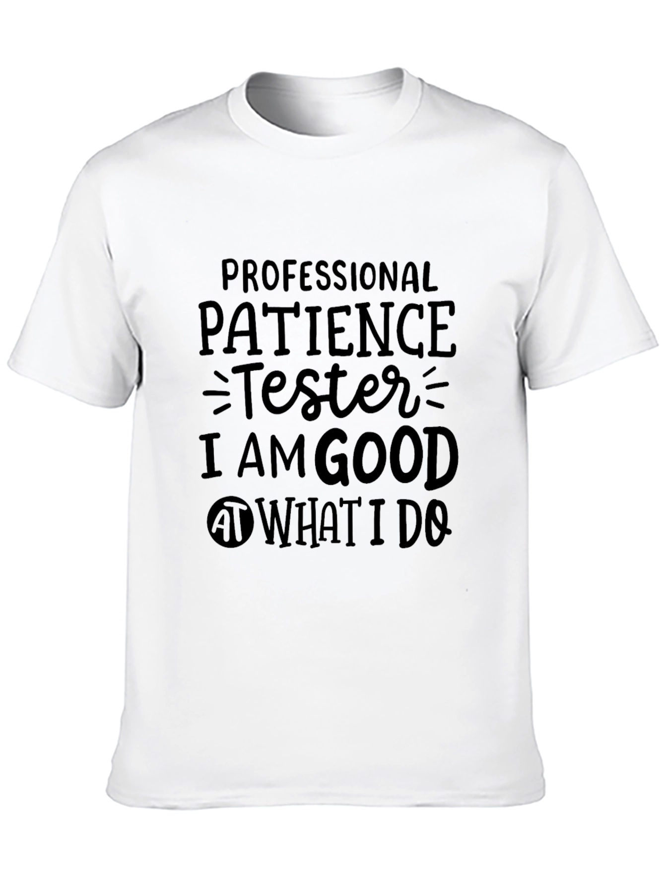 Black Professional Patience Tester Graphic T-Shirt view 10