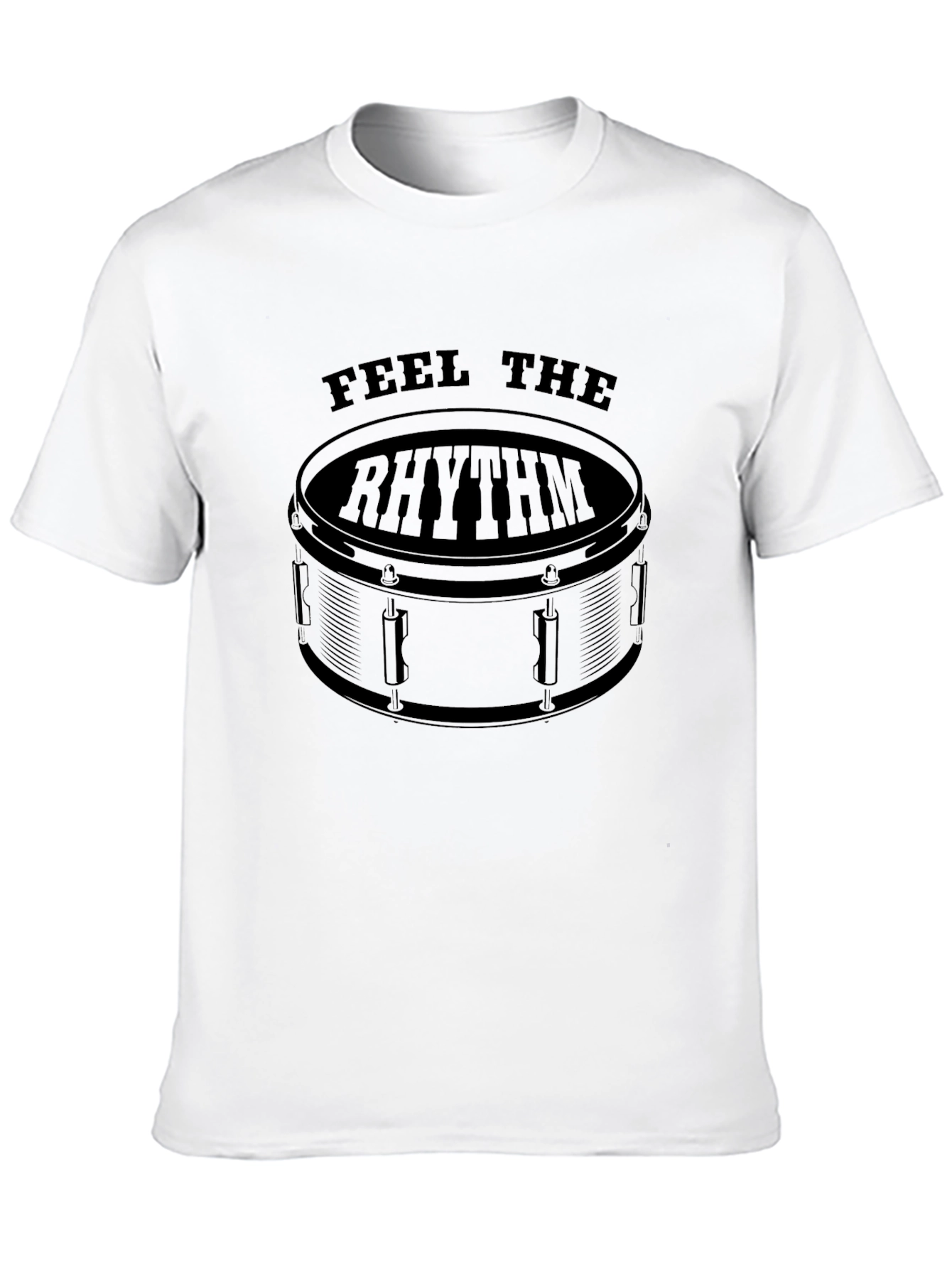 Feel The Rhythm Drum T-Shirt - Black - 10