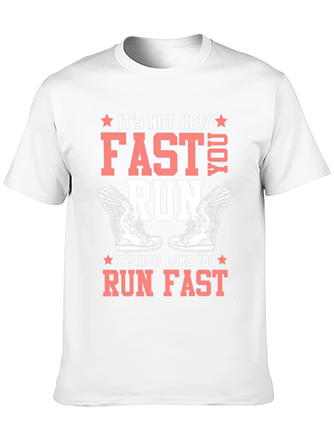 Black Runner's Tee: It's How Long You Run Fast! view 10
