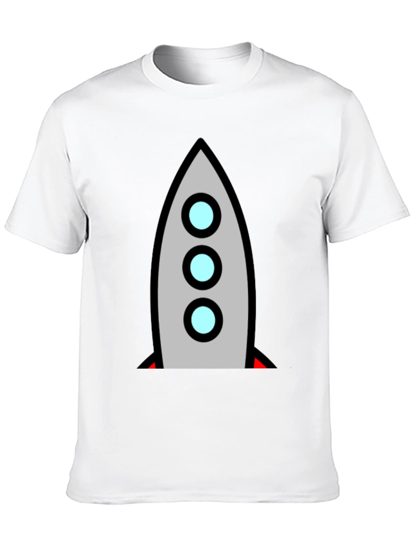 Black Rocket Graphic Tee - Retro Space Adventure view 10
