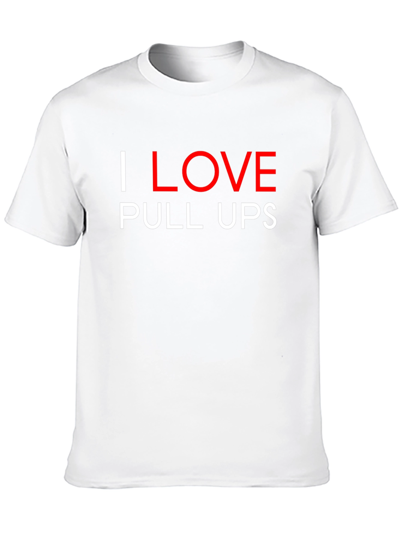 Black I Love Pull Ups Graphic Tee Black Cotton view 10