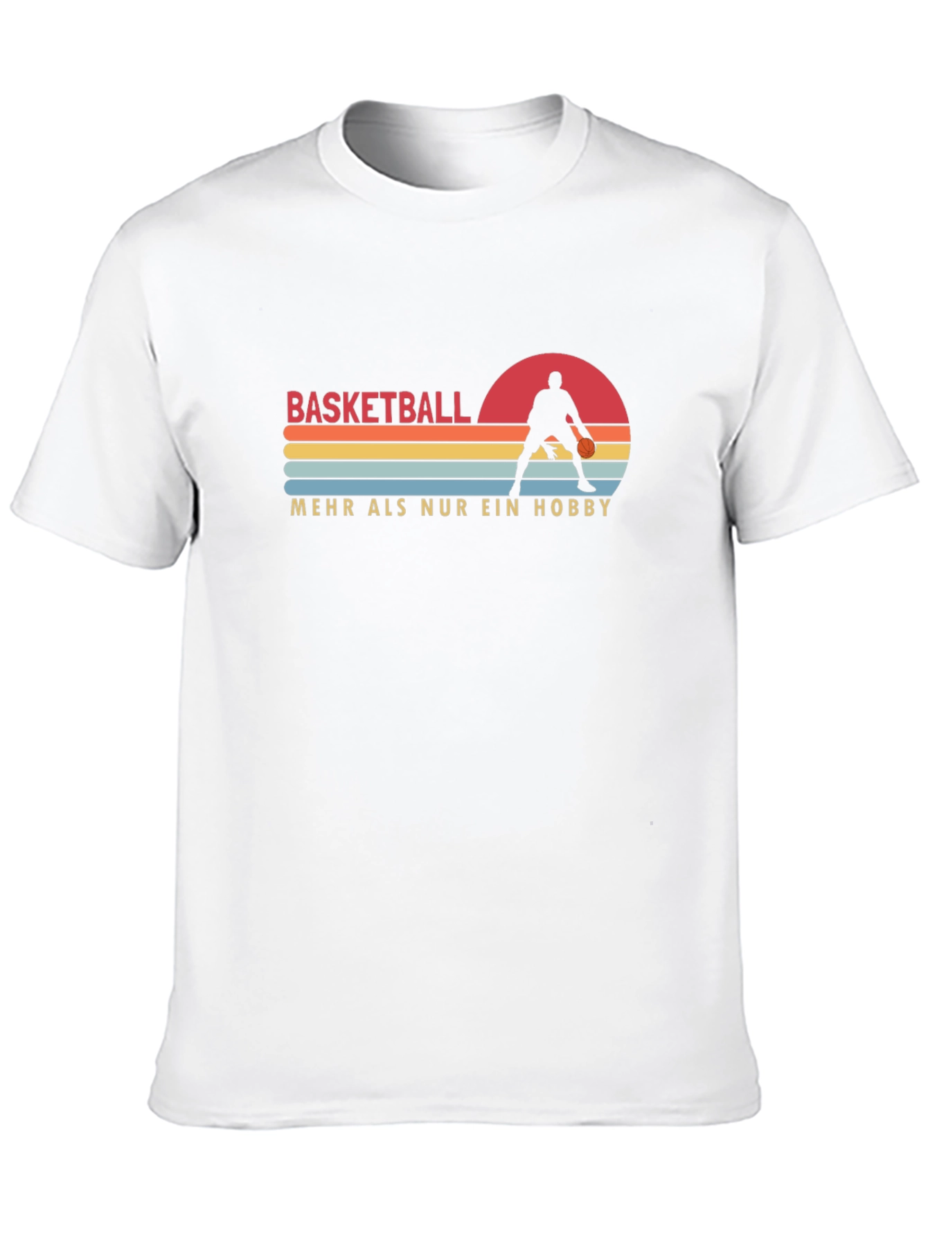 Black Basketball Hobby T-Shirt Graphic Design view 10