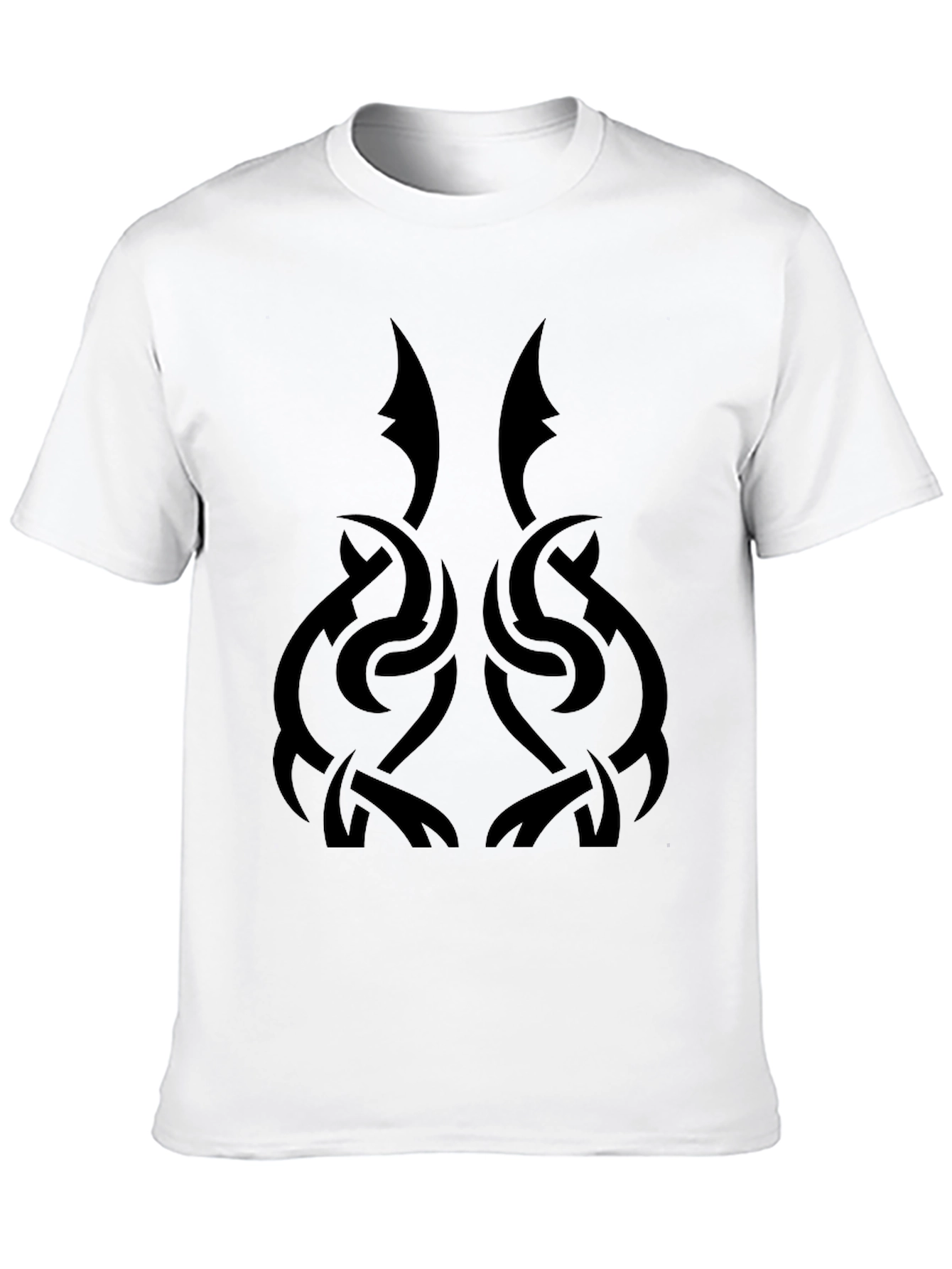 Black Tribal Knot Graphic Black T-Shirt view 10
