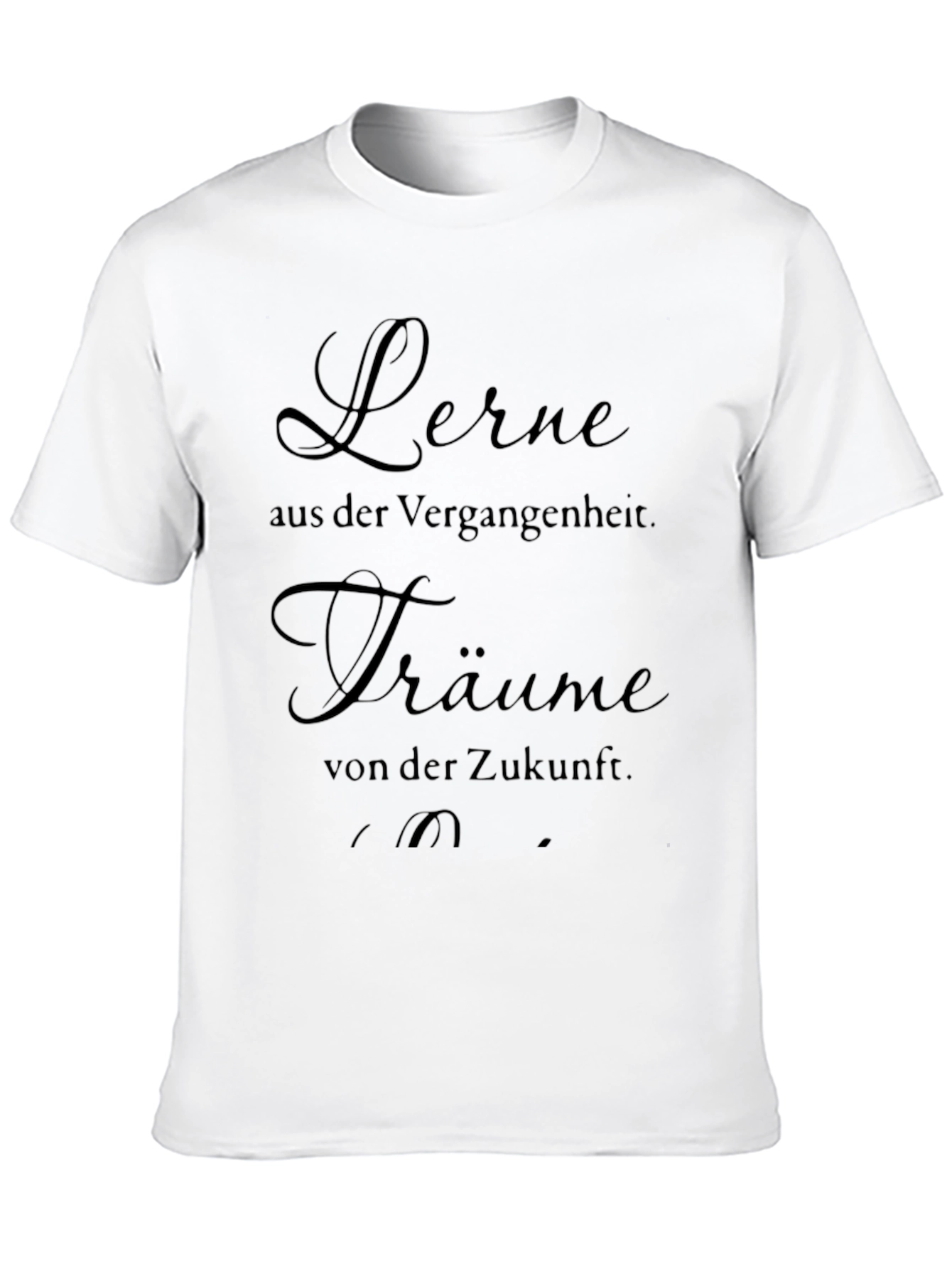 Black Inspirational German Quote T-Shirt view 10