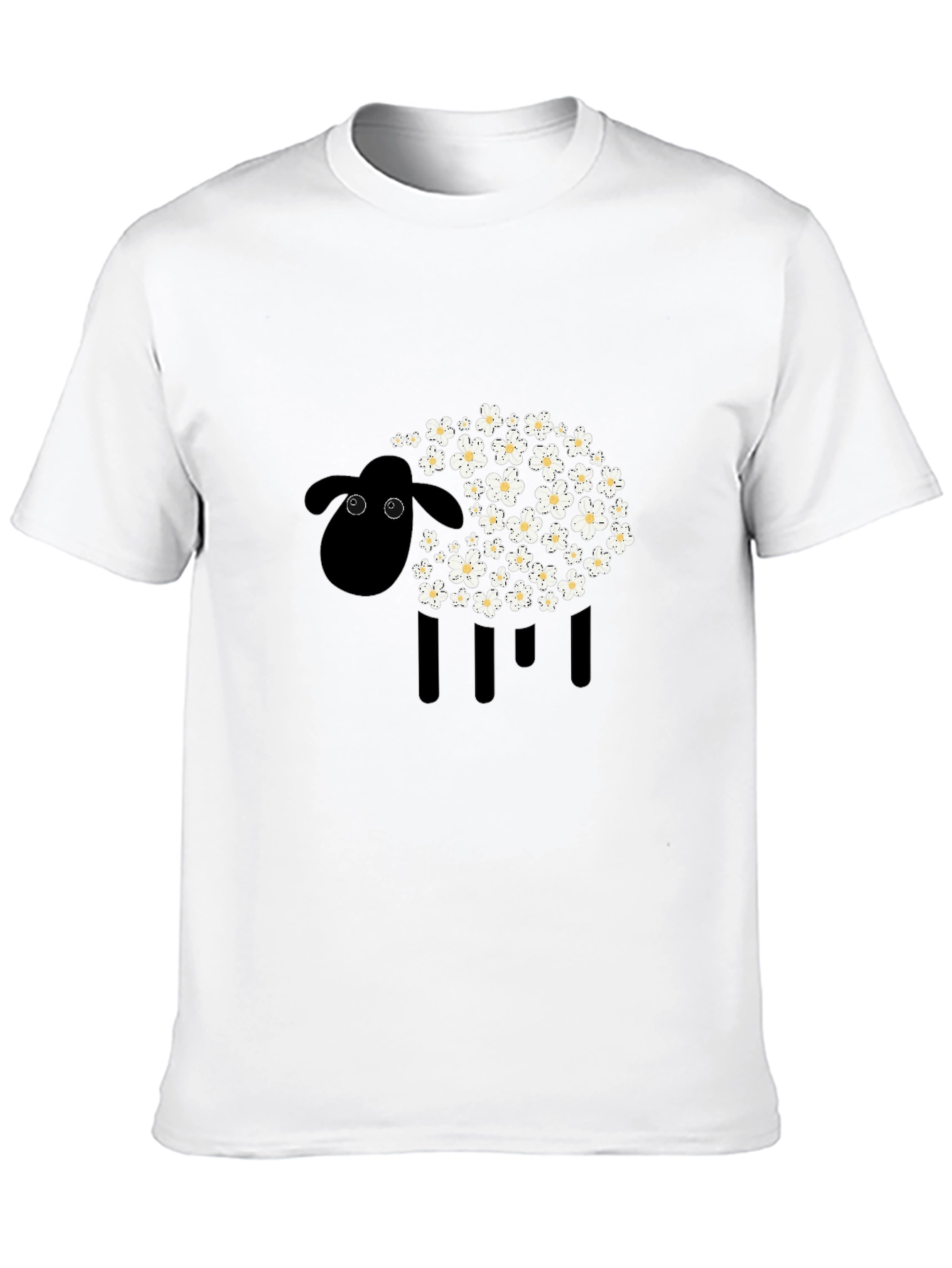 Black Black Sheep Floral Graphic Tee - Modern Style view 10