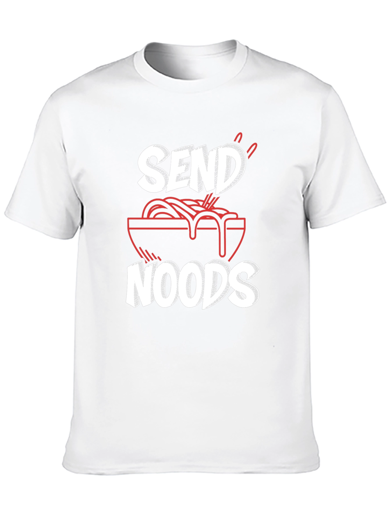 Black Send Noods Graphic Tee - Funny Ramen Shirt view 10