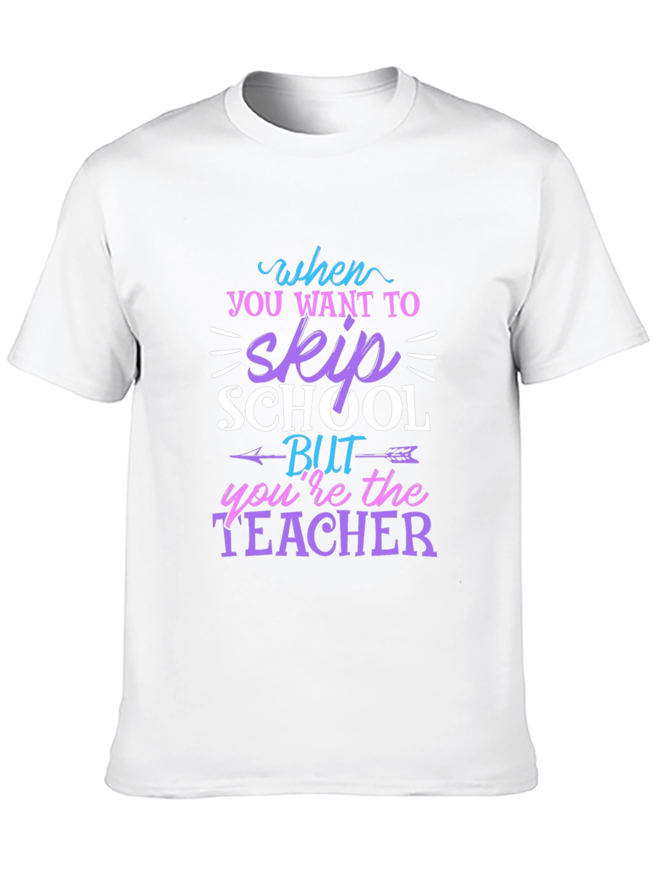 Black Teacher Skip School T-Shirt Funny Unisex Tee view 10