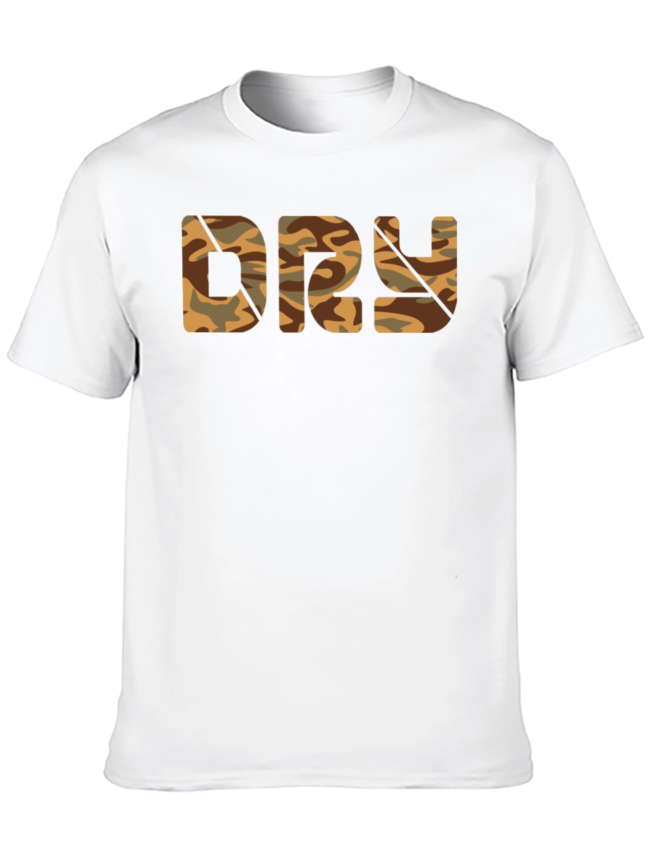 Black Camo DRY T-Shirt - Military Style Cotton Tee view 10
