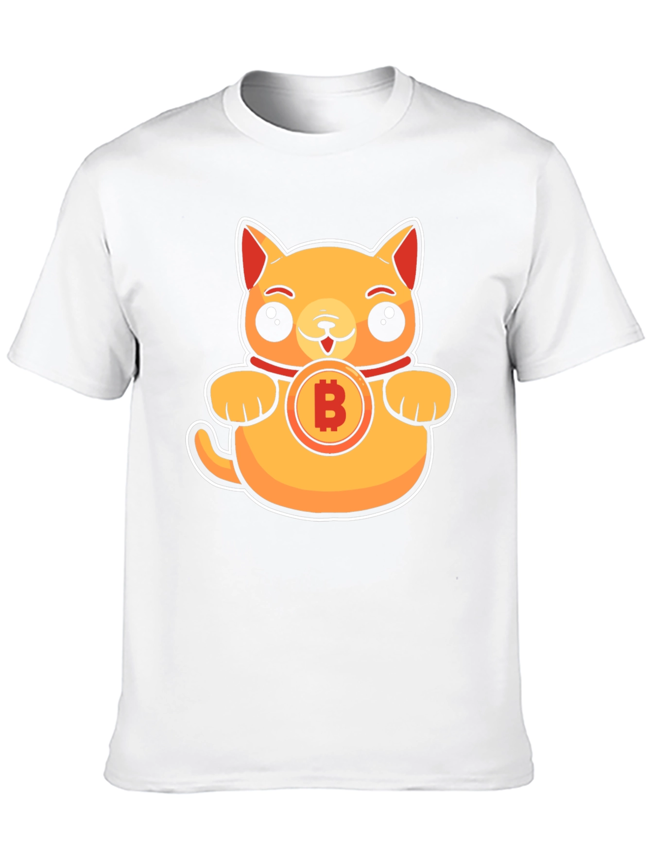 Black Bitcoin Kitty T-Shirt - Crypto Cat Tee view 10