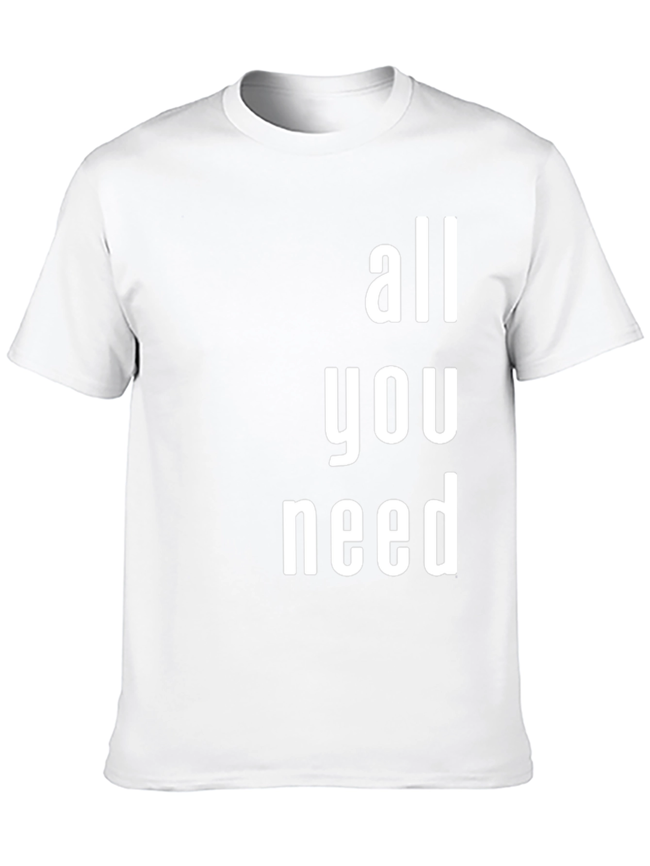 Black All You Need Graphic T-Shirt - Modern Print view 10